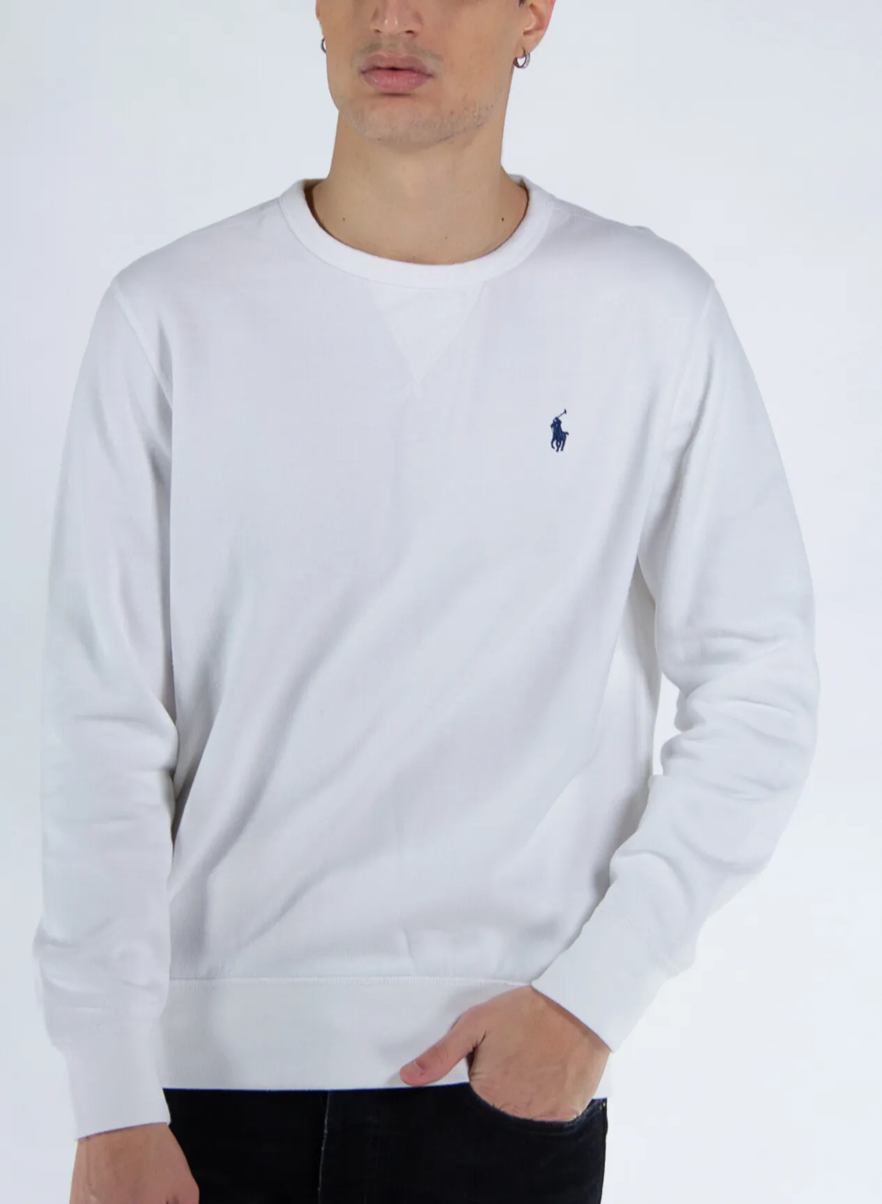     -POLO RALPH LAUREN    -FELPA GIROCOLLO CON LOGO-