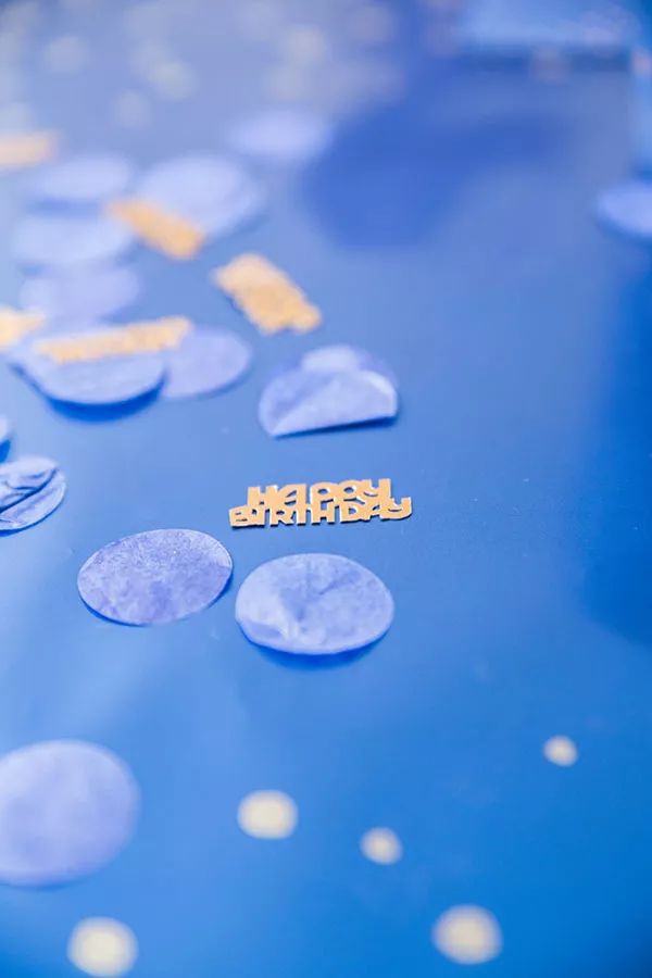 25 ° compleanno coriandoli 25g elegante blu