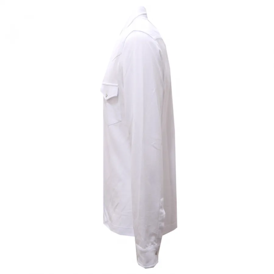 7617AG polo camicia uomo ELEVENTY white piqué cotton polo-shirt man