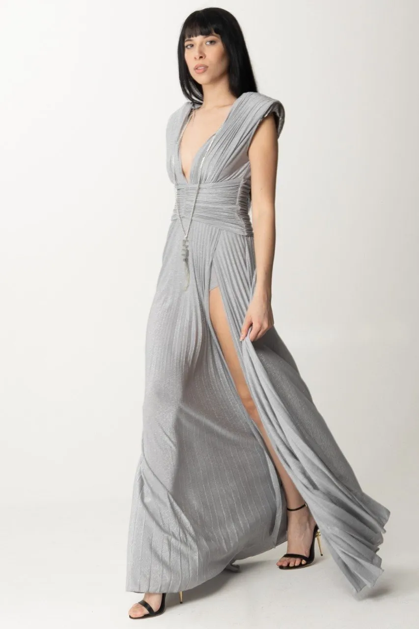 Abito Red Carpet in lurex con collana Argento