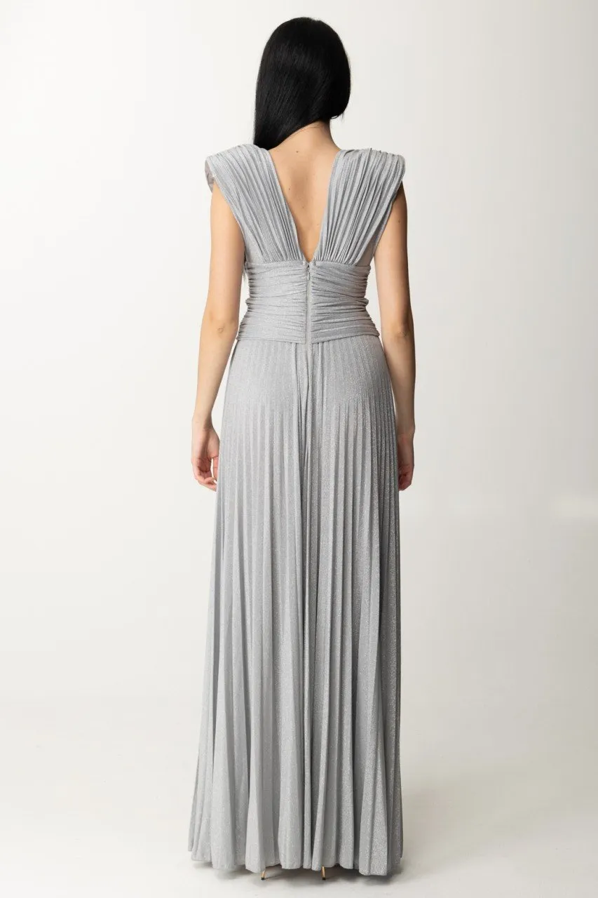 Abito Red Carpet in lurex con collana Argento