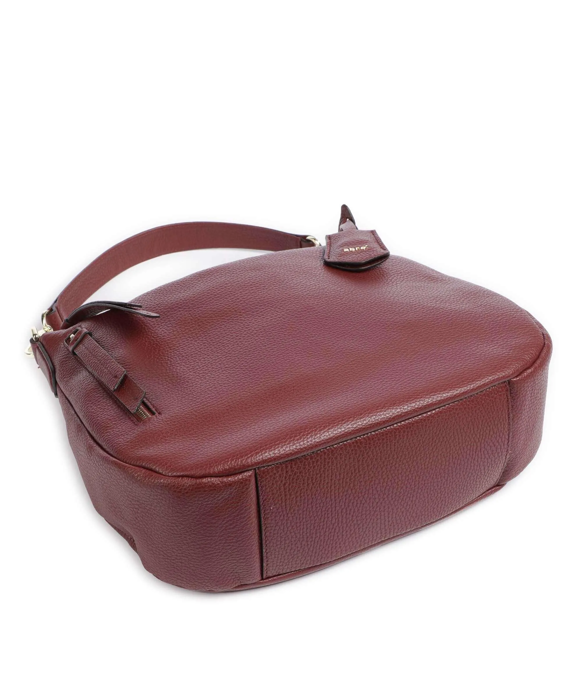  Abro Adria Juna Borsa hobo pelle di vacchetta grana rosso bordò  