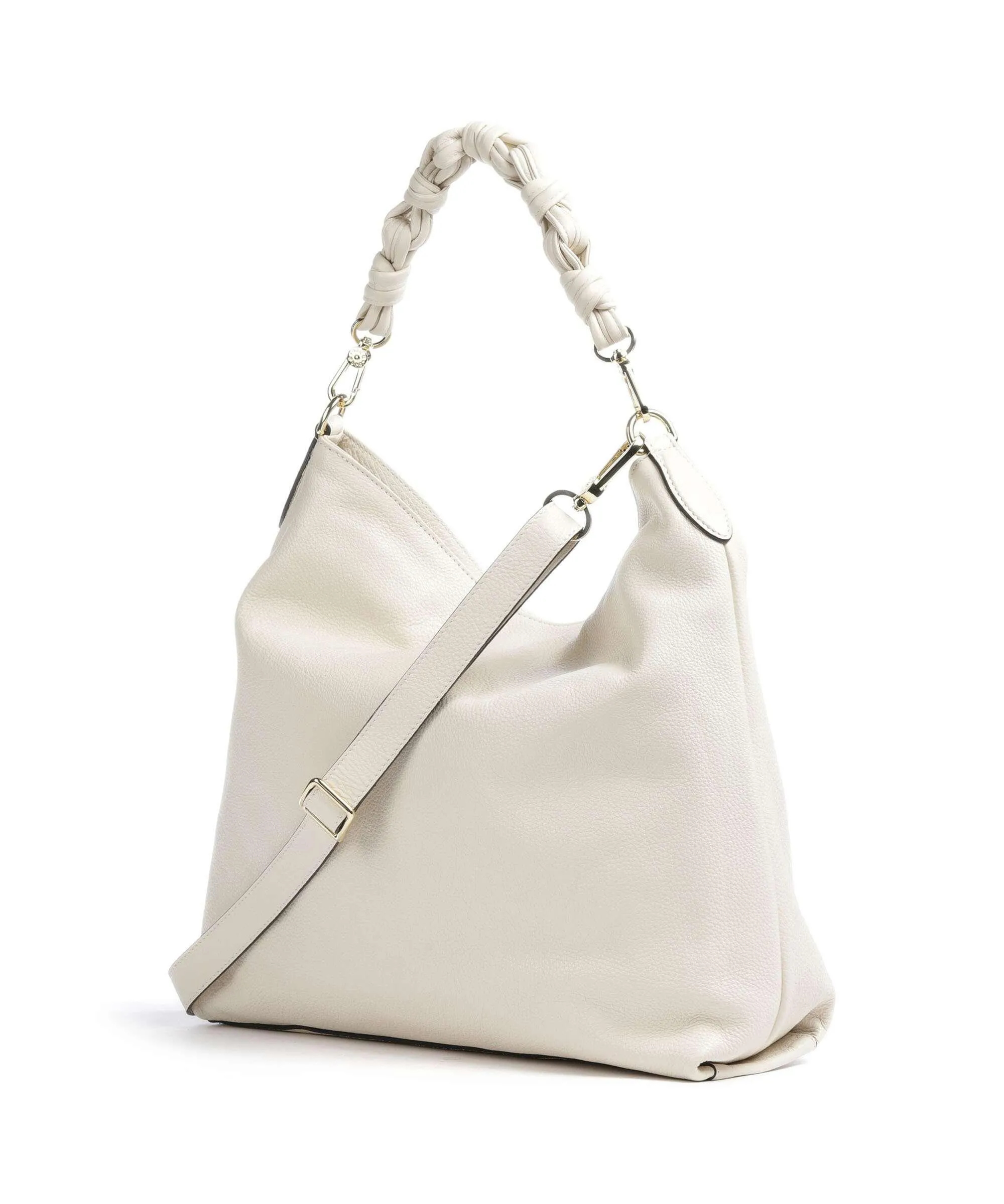  Abro Dalia Soley Borsa hobo morbida pelle bovina beige  