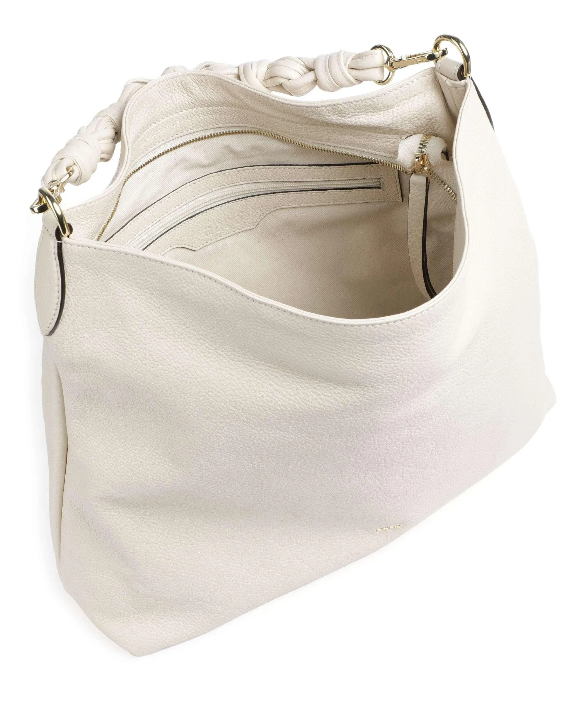  Abro Dalia Soley Borsa hobo morbida pelle bovina beige  