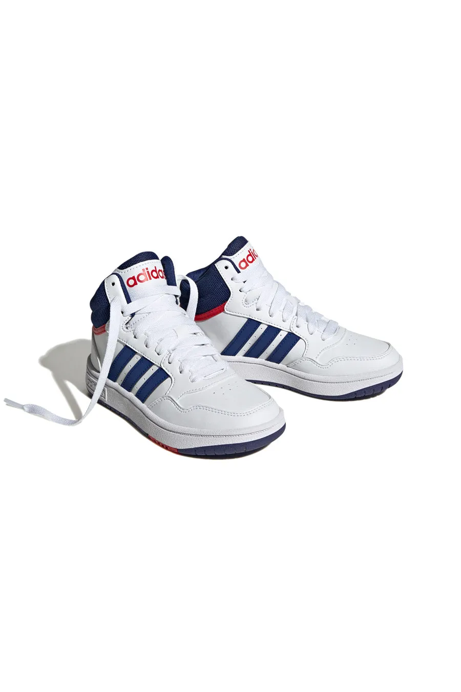   ADIDAS Scarpe da Basket Adidas Hoops Mid 3 K Bianche e Blu