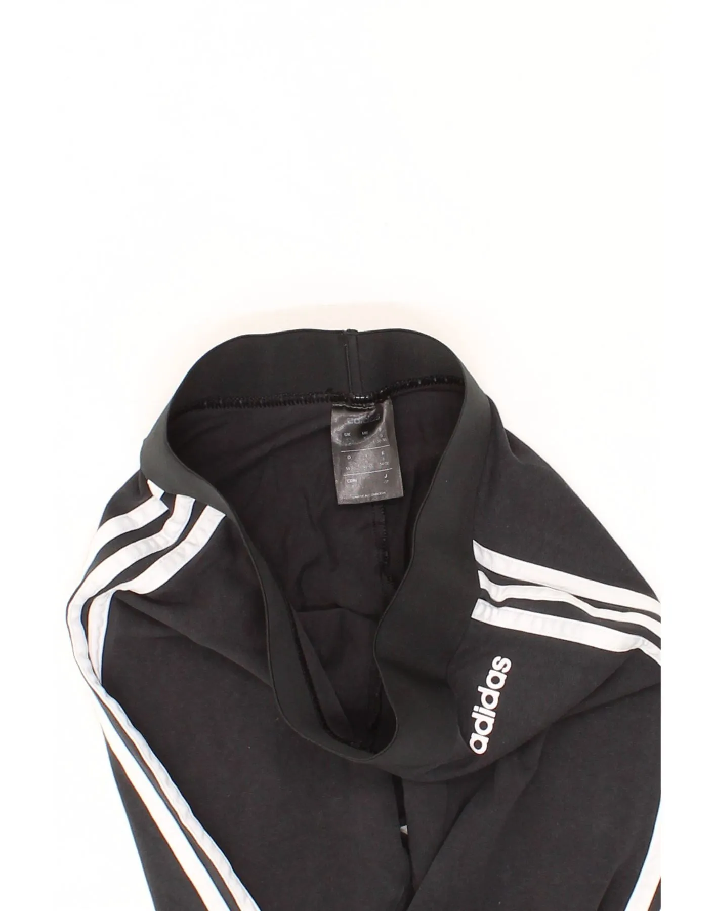 ADIDAS Womens Leggings UK 8 Small Black Cotton