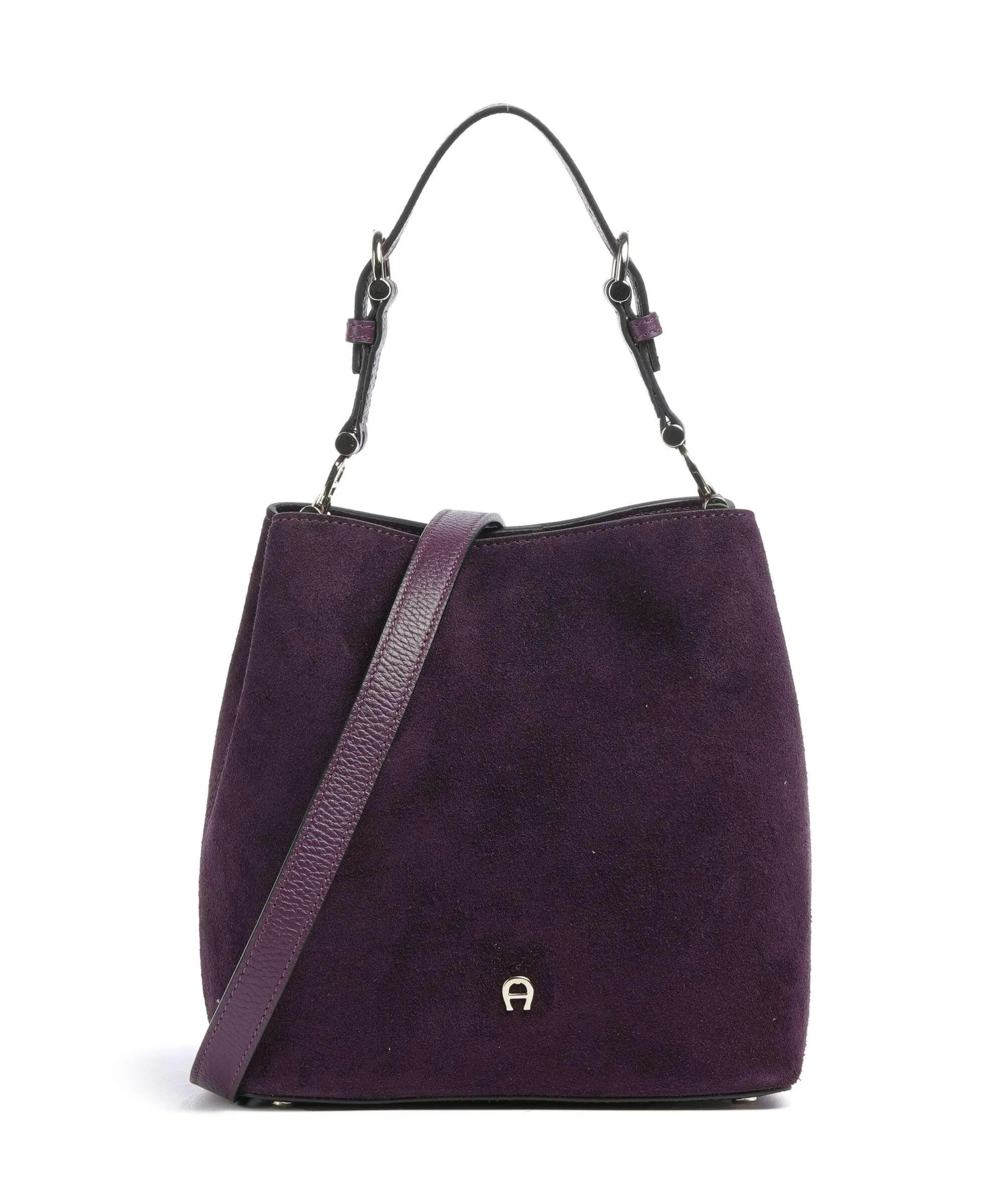  Aigner Delia S Borsa a mano pelle bovina ruvida prugna  