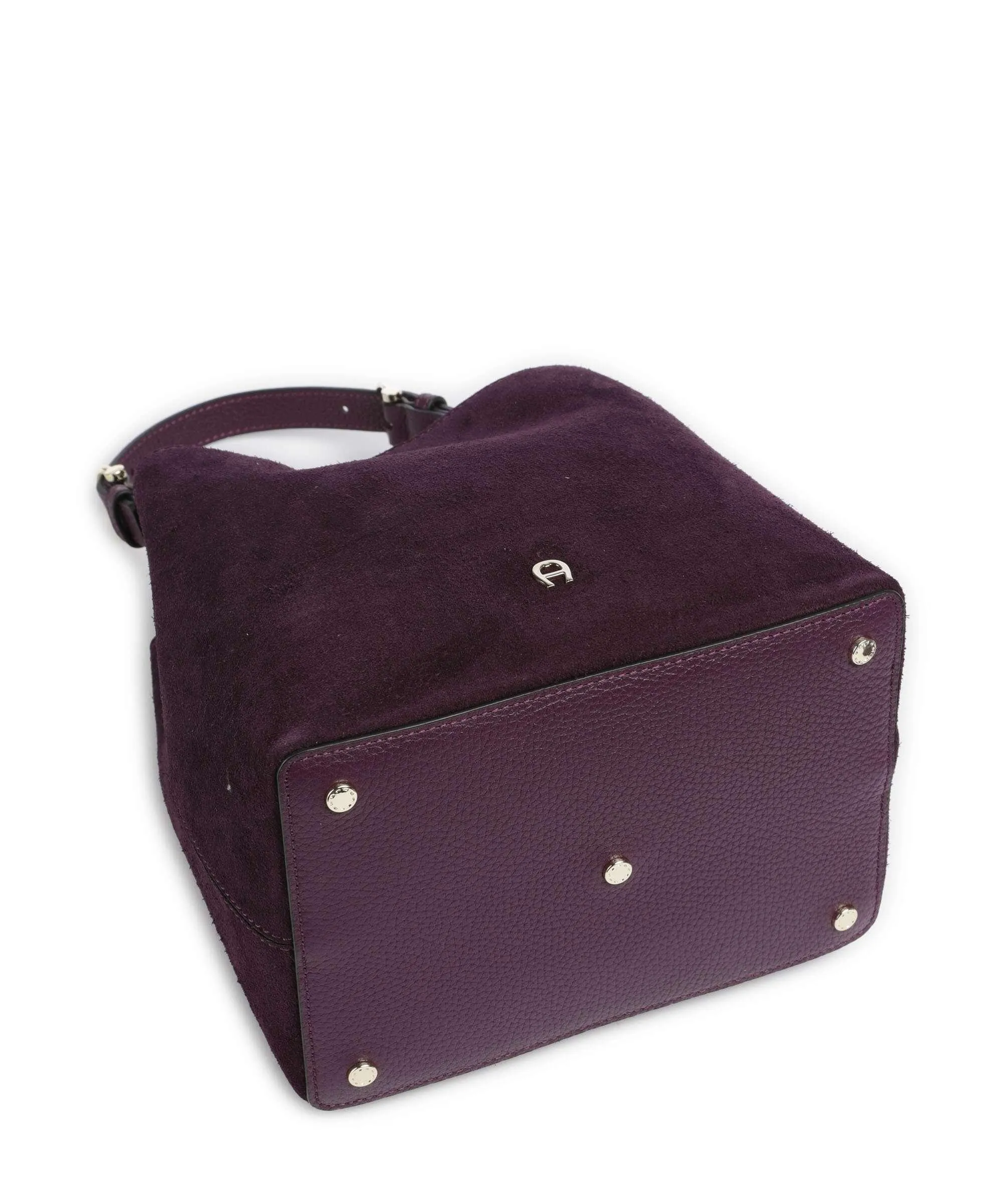  Aigner Delia S Borsa a mano pelle bovina ruvida prugna  