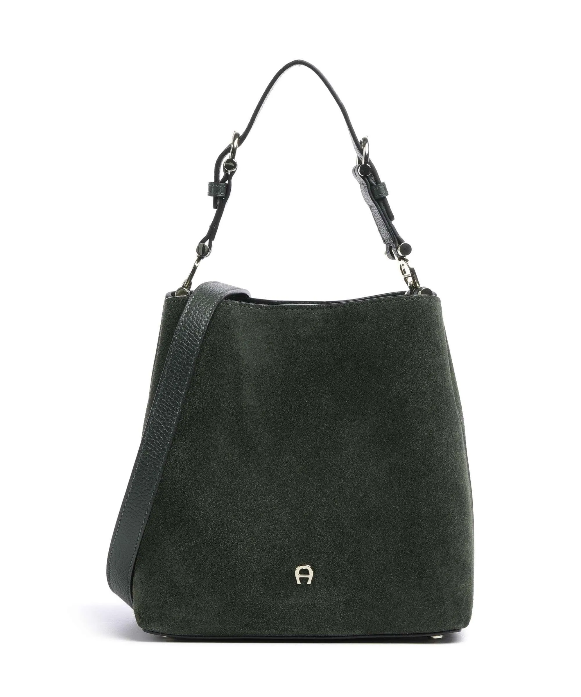  Aigner Delia S Borsa a mano pelle bovina ruvida verde scuro  