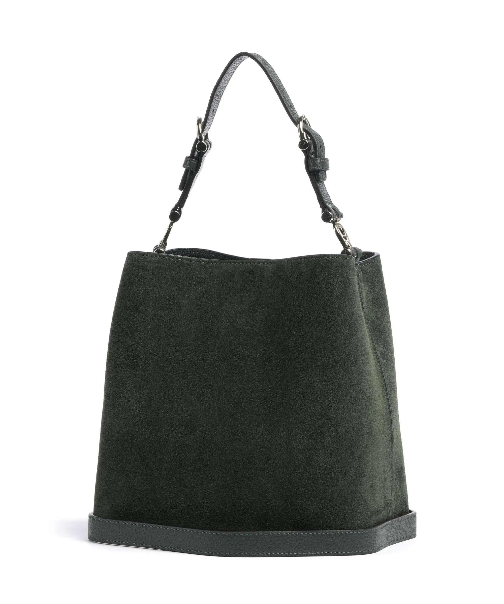  Aigner Delia S Borsa a mano pelle bovina ruvida verde scuro  