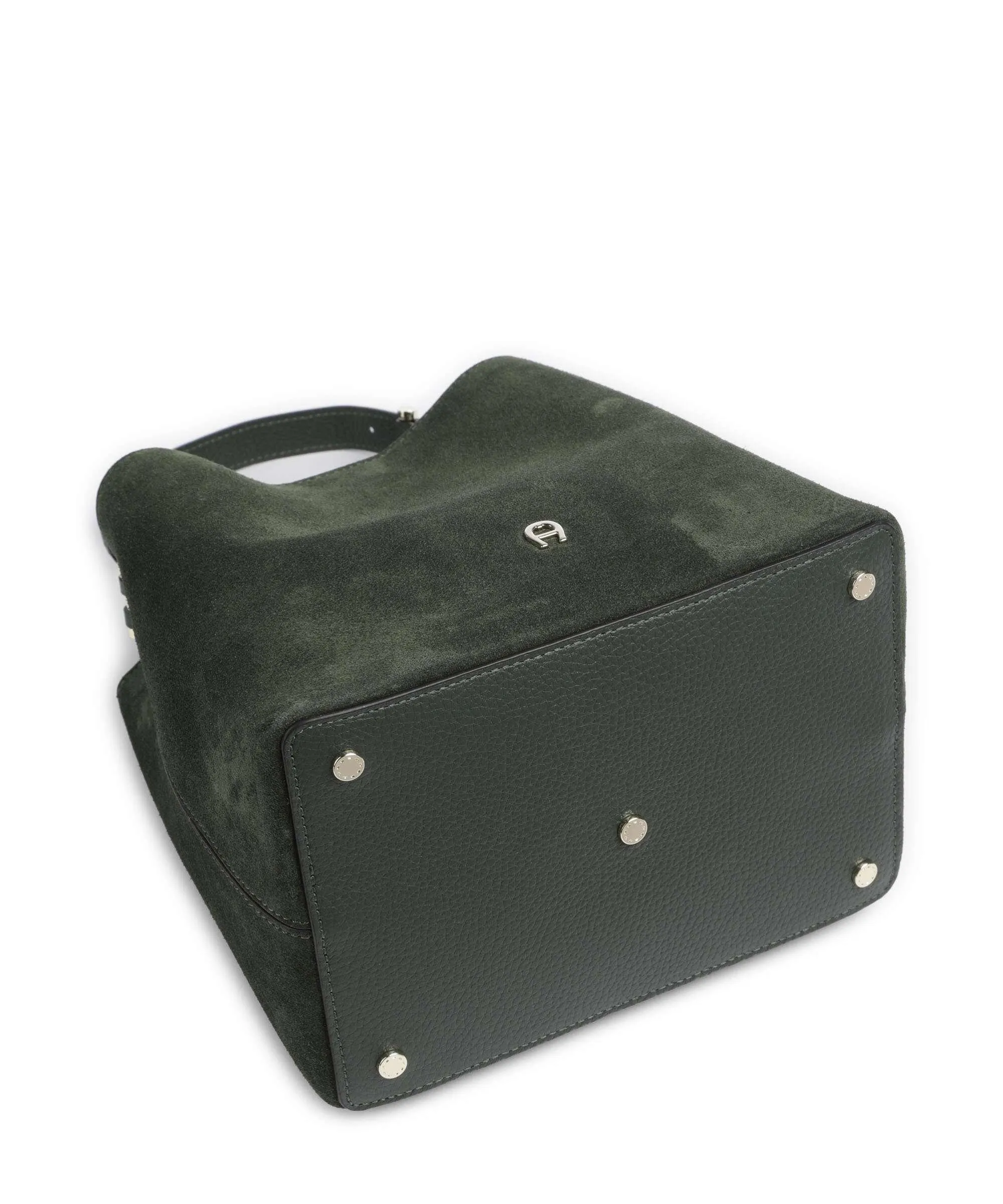  Aigner Delia S Borsa a mano pelle bovina ruvida verde scuro  