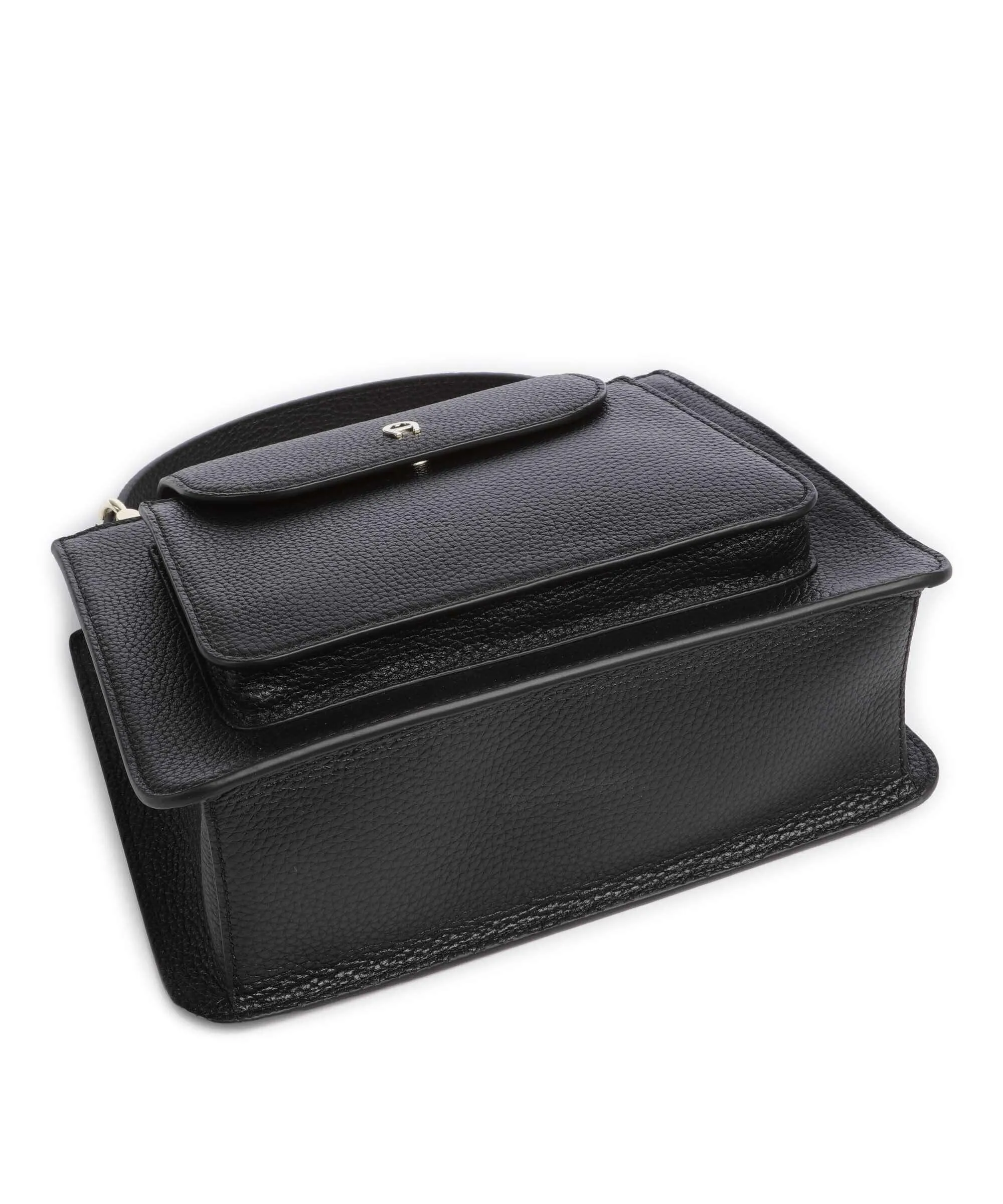  Aigner Delia S Borsa a mano pelle di vacchetta grana nero  