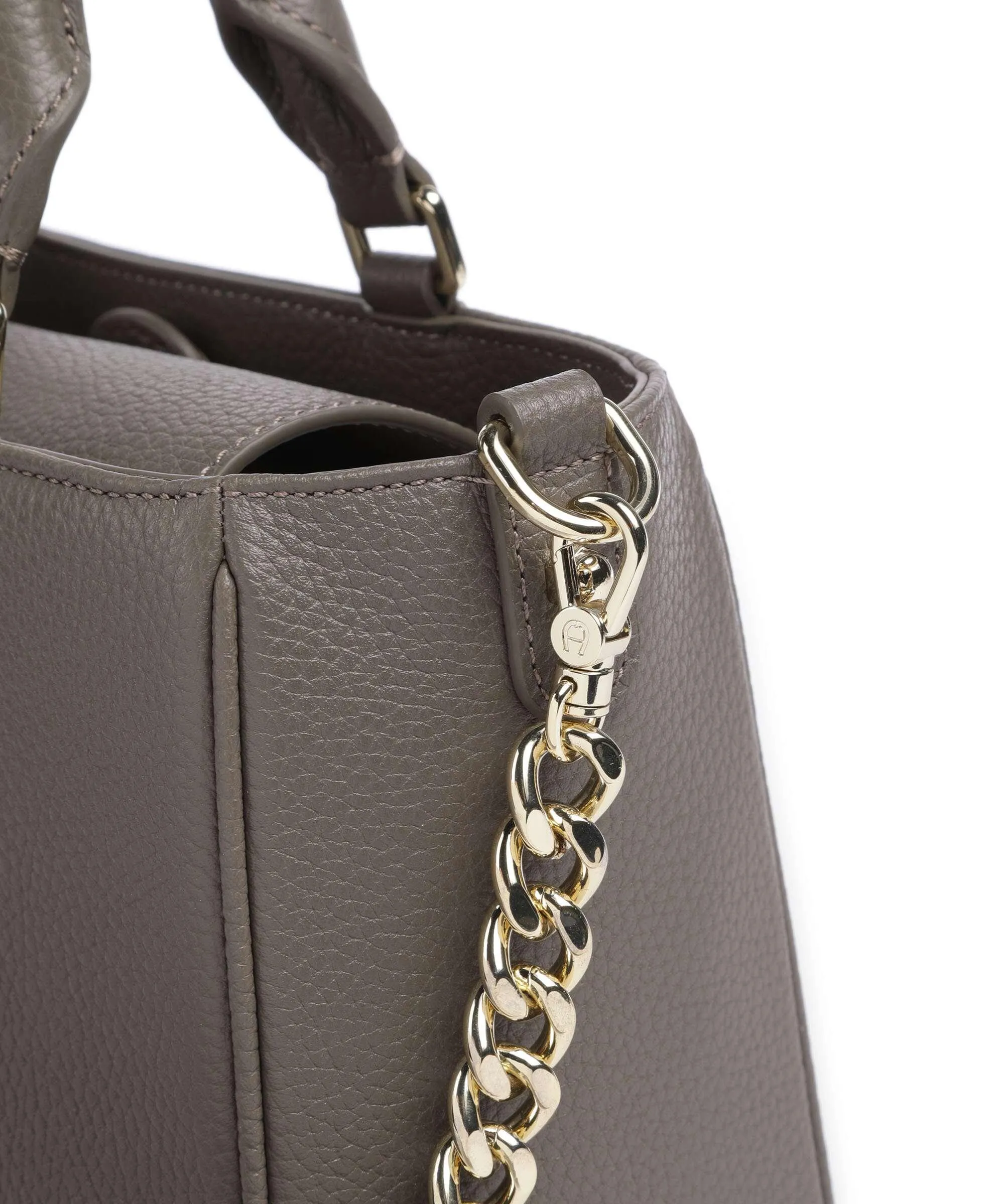  Aigner Diadora M Borsa a mano pelle di vacchetta grana marrone  