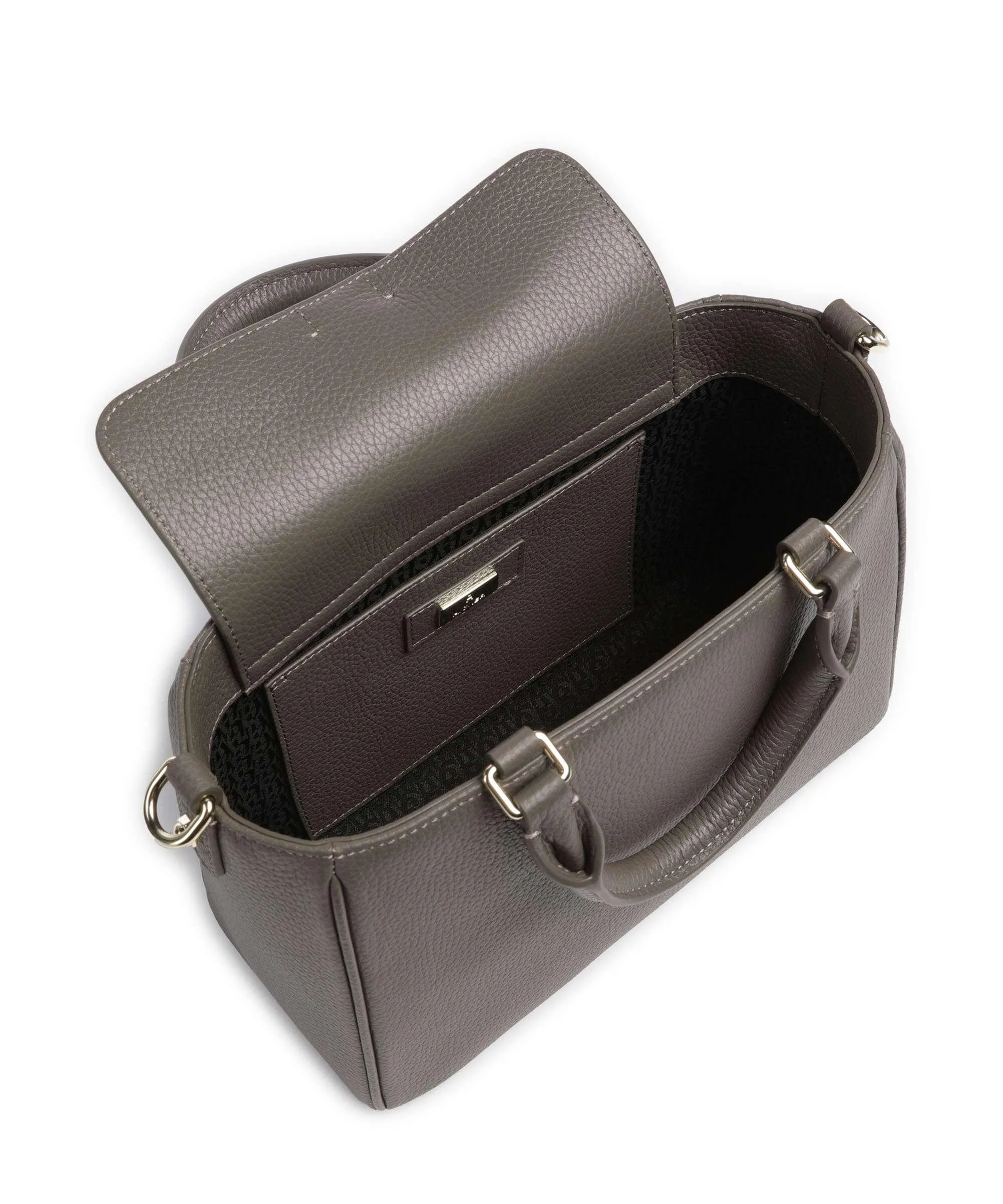  Aigner Diadora M Borsa a mano pelle di vacchetta grana marrone  