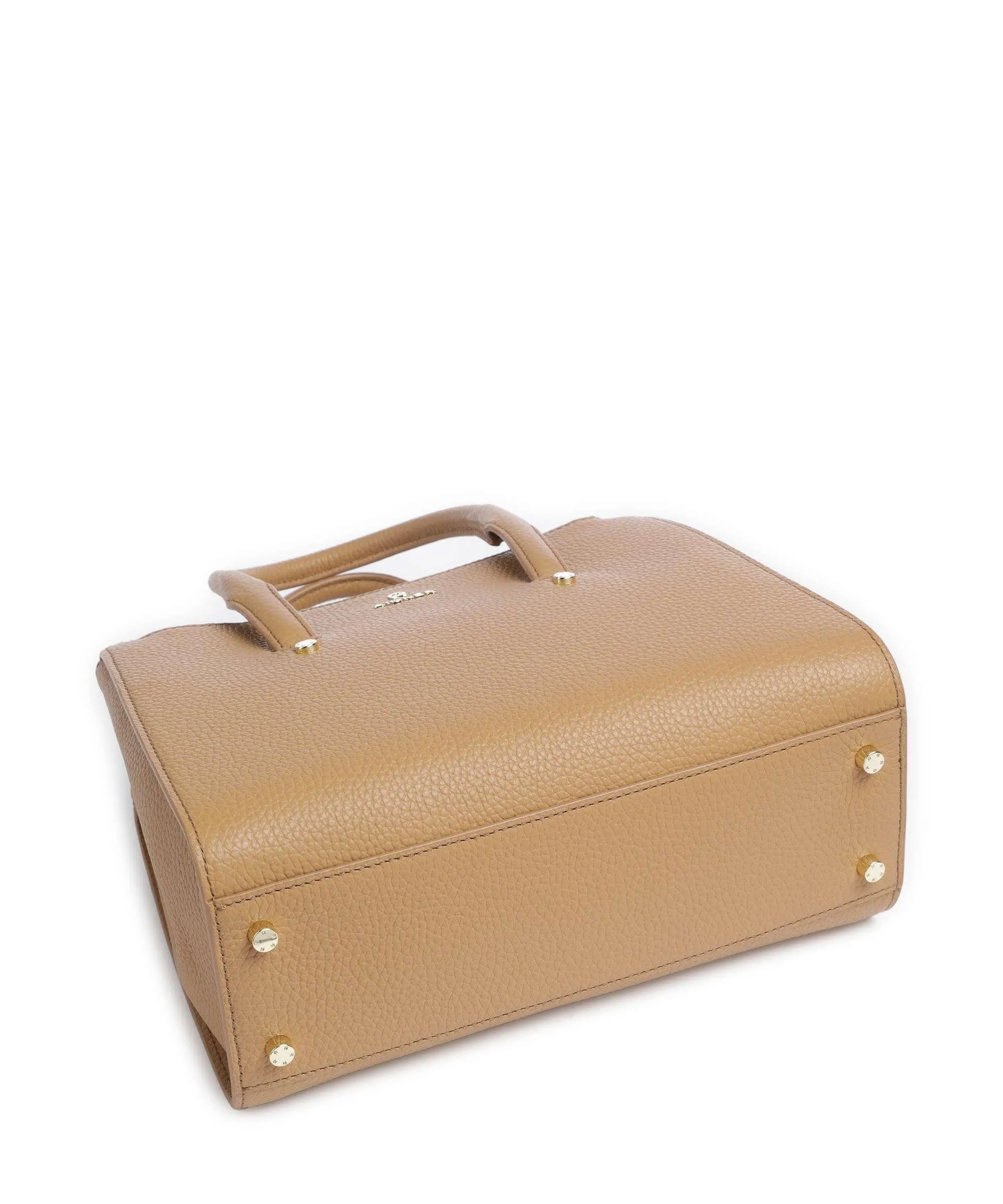  Aigner Ivy M Borsa a mano pelle di vacchetta grana beige  