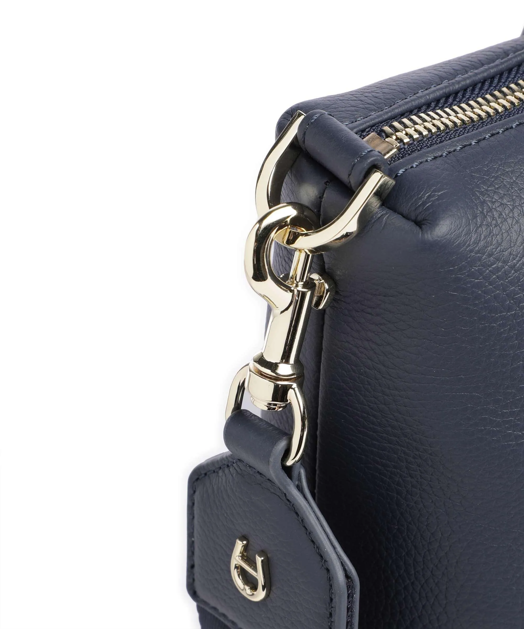  Aigner Zita M Borsa a mano pelle di vacchetta grana blu scuro  