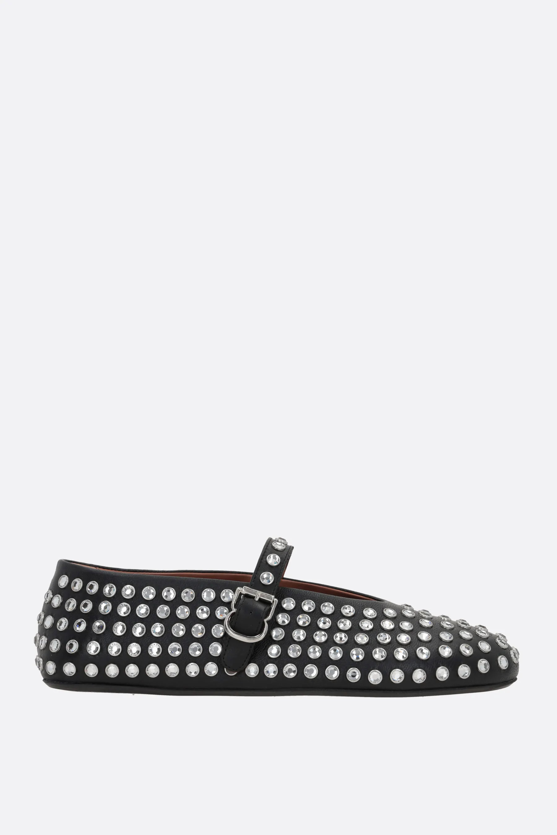 ALAIA ballerina in nappa con strass