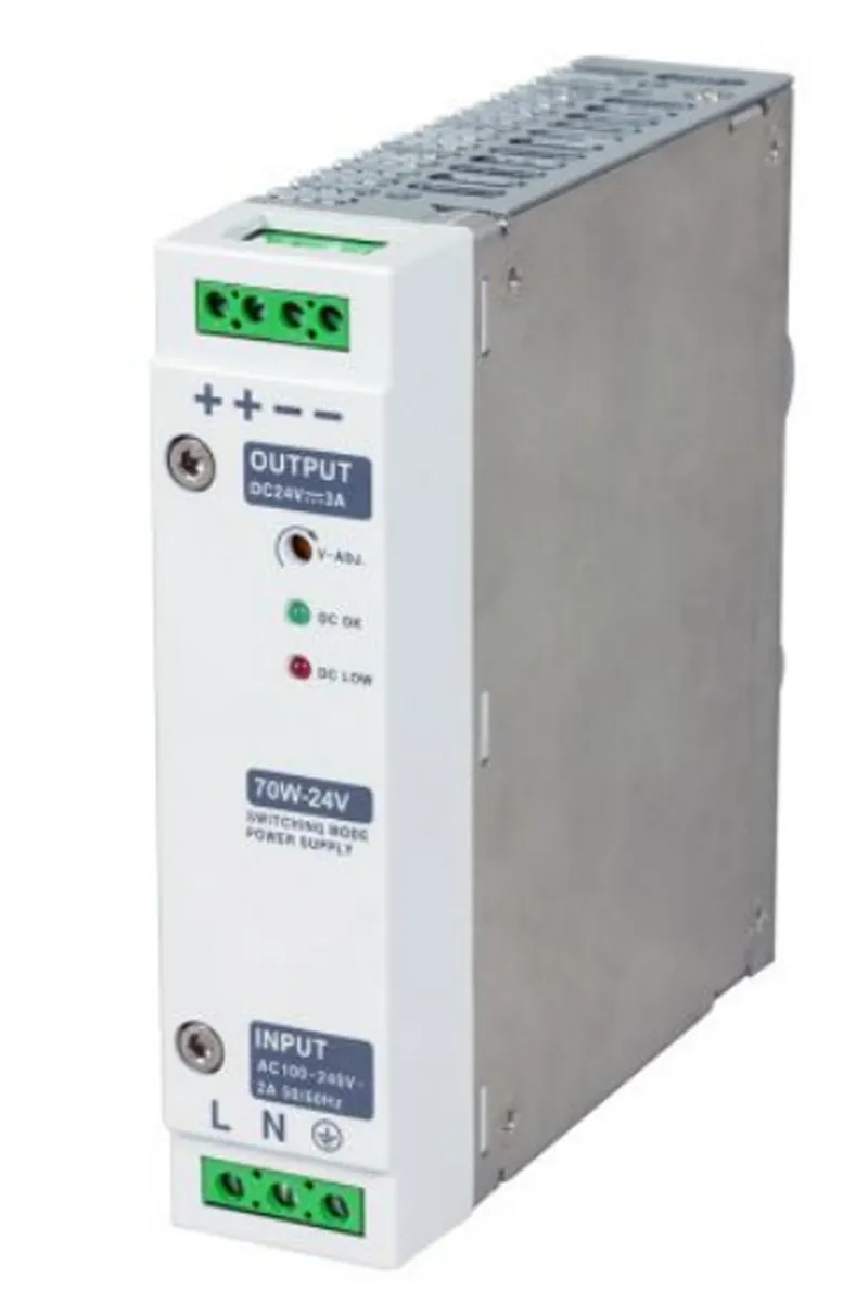 Alimentatore a montaggio su guida DIN RS PRO, 48V cc, 1.5A, 230V ca, 70W