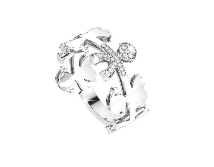 Anello Le Bebè - Le Ghirlande - bimbo in oro bianco 18kt e diamanti