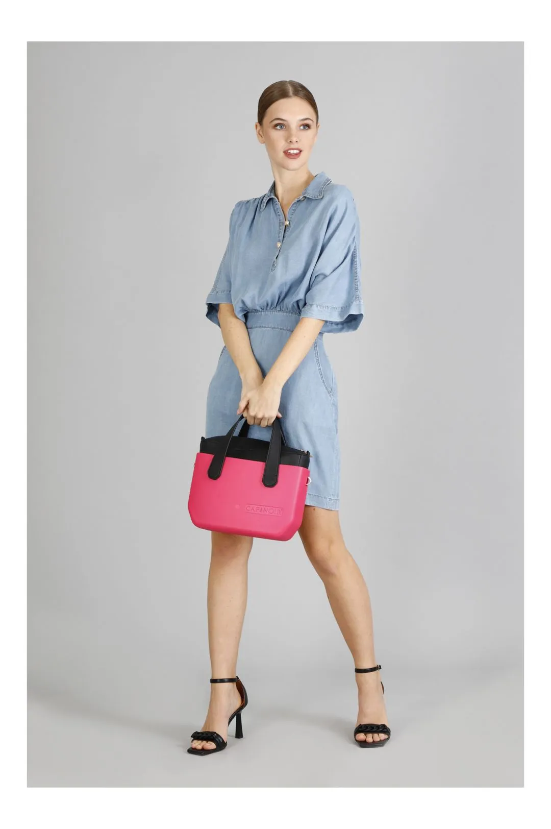 bag in eva con tasca interna magenta