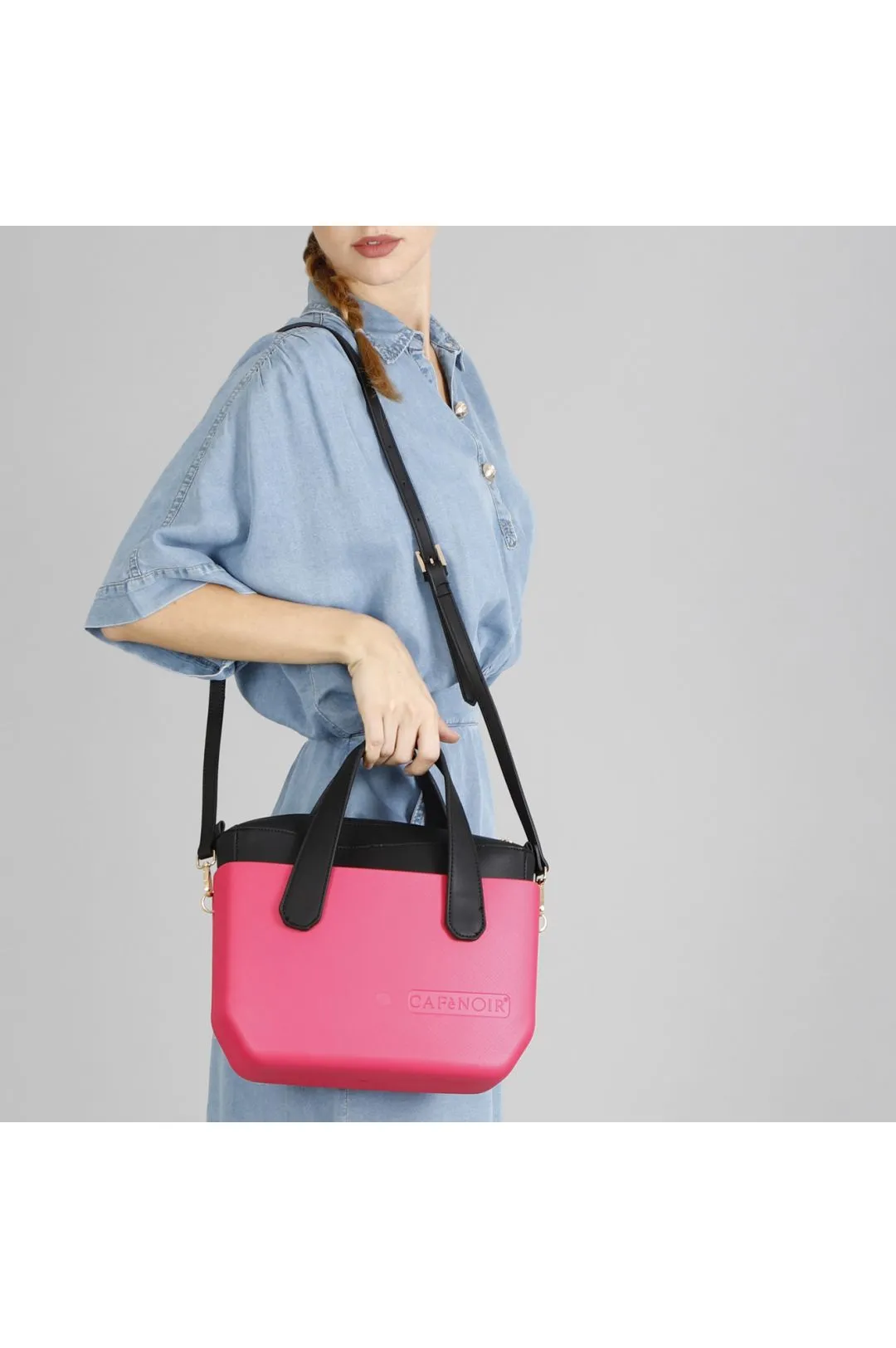 bag in eva con tasca interna magenta
