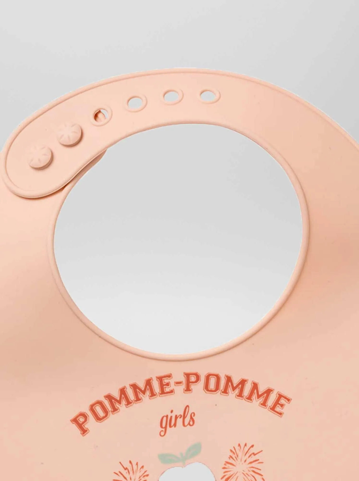 Bavaglino 'pomme-pomme girls' con tasca - ROSA