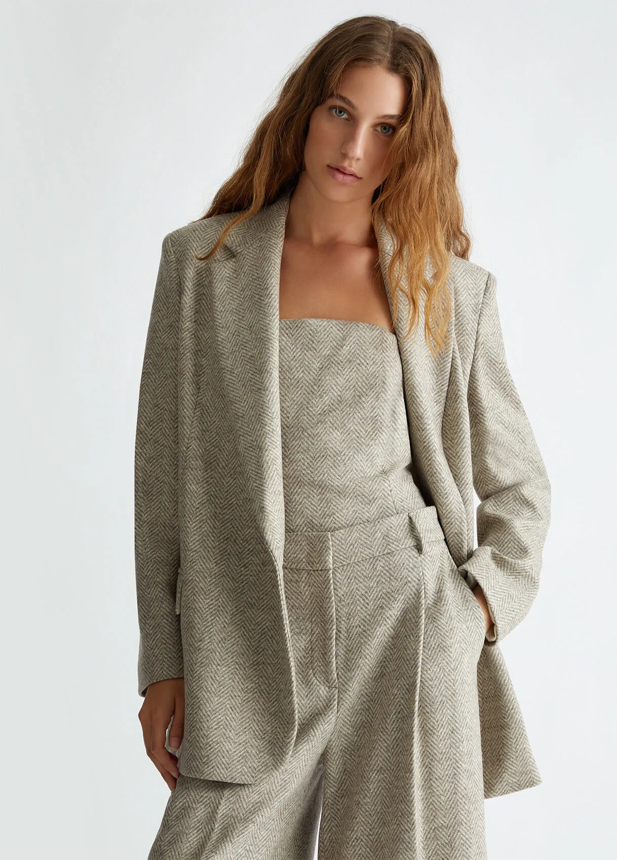 Blazer in lana moretta