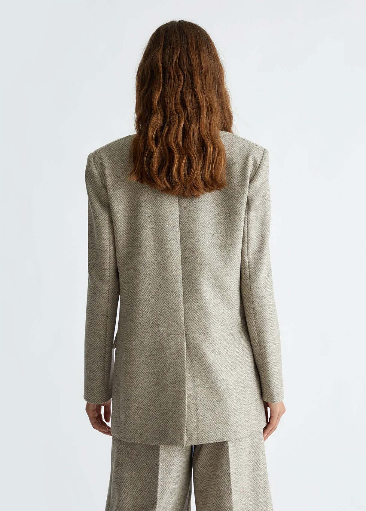 Blazer in lana moretta