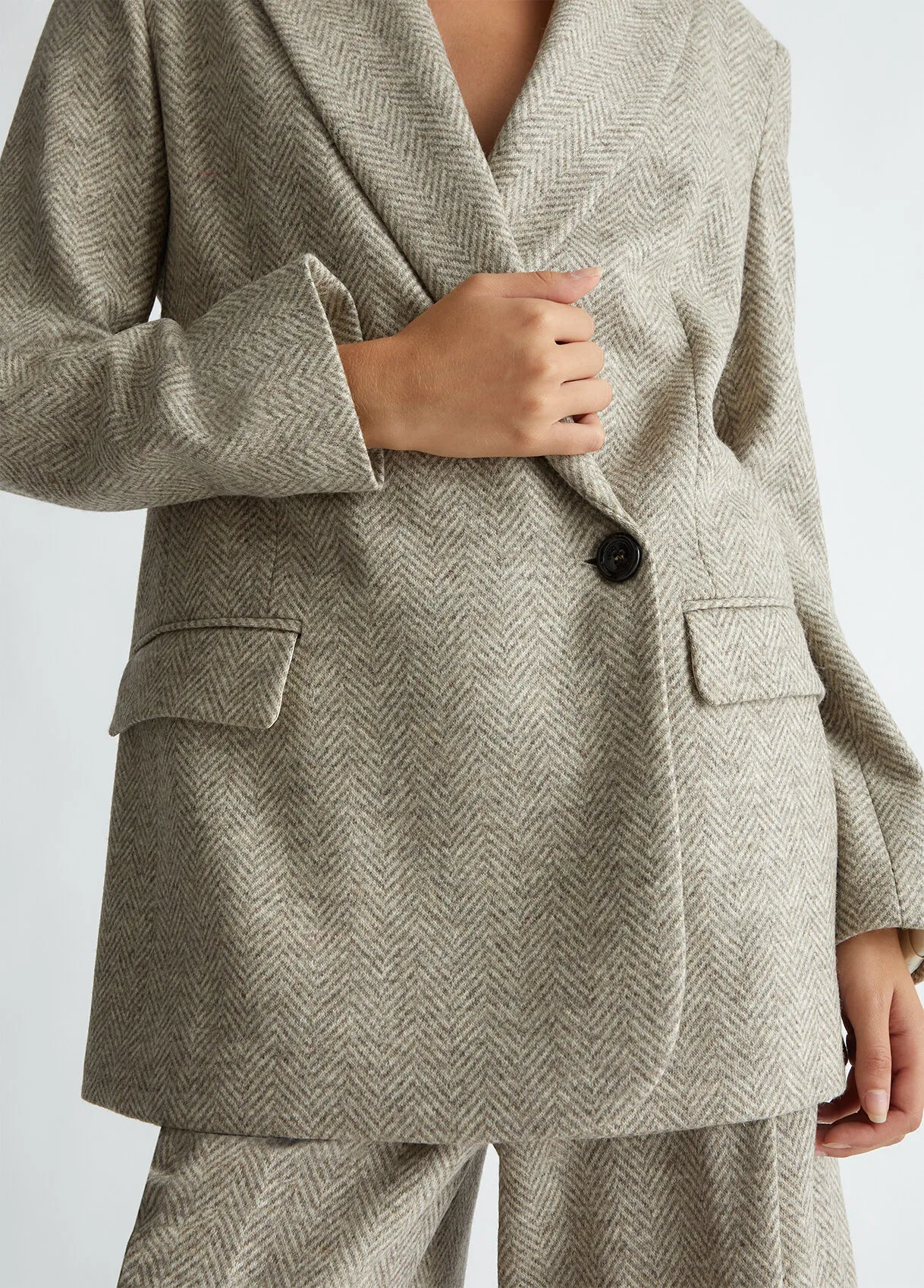 Blazer in lana moretta