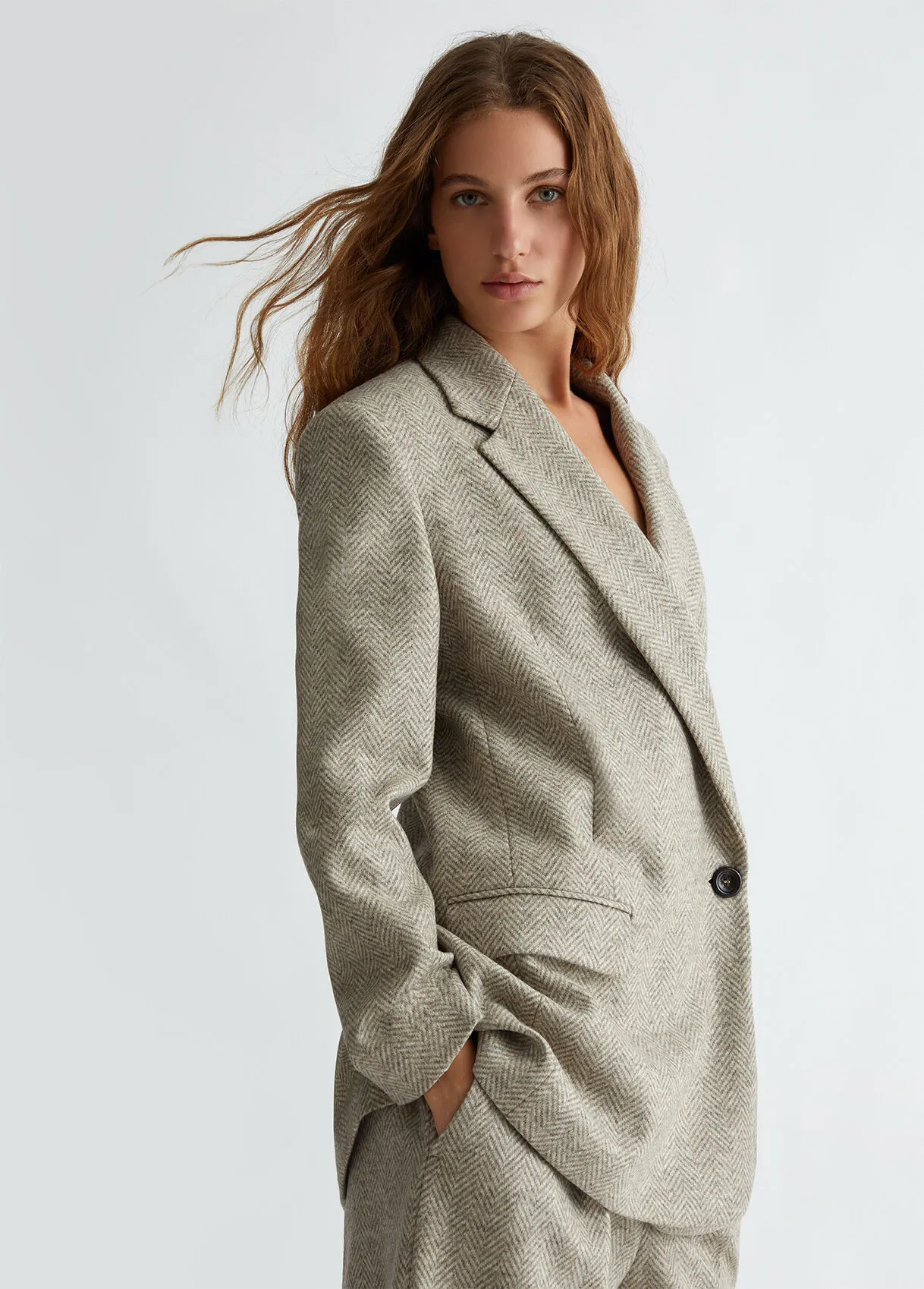 Blazer in lana moretta