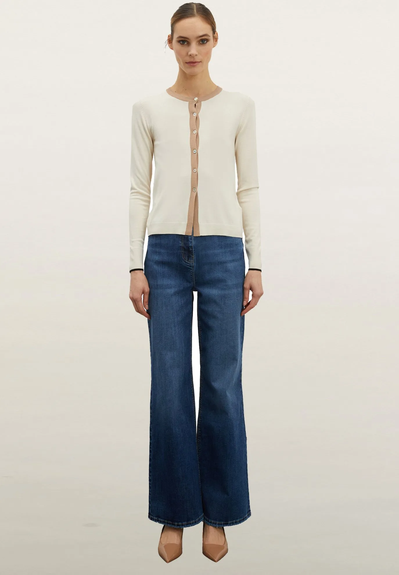 BORDI A CONTRASTO - Cardigan