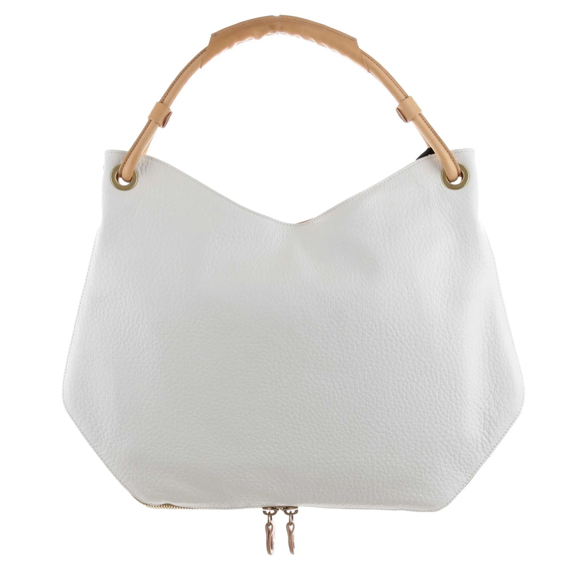 Borsa a spalla aisha l in pelle martellata