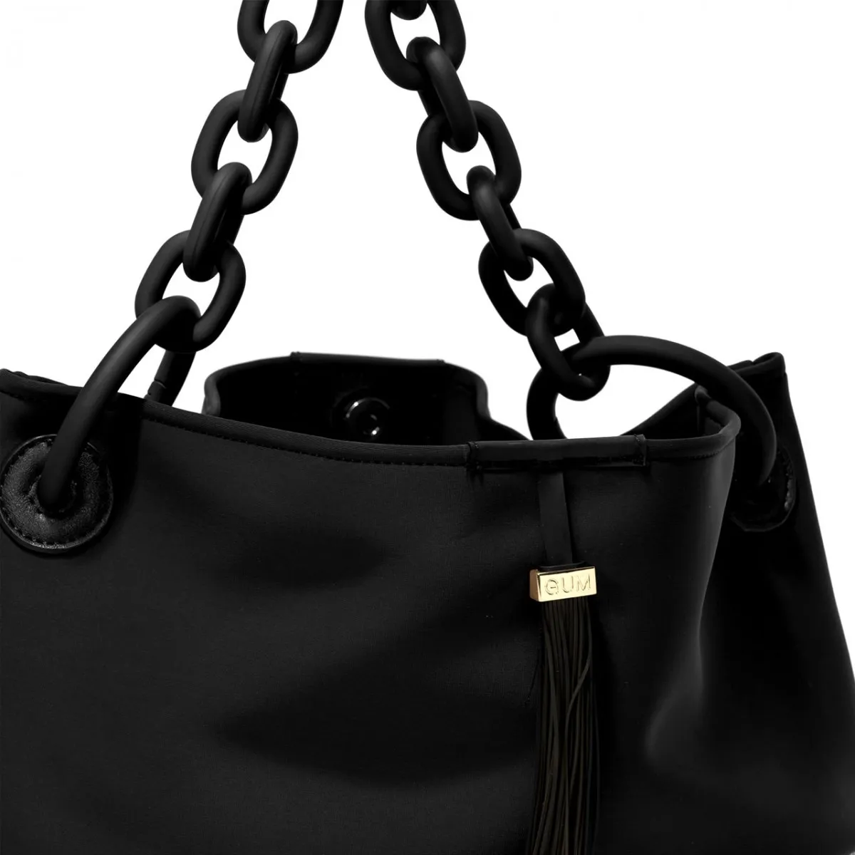 Borsa A Spalla Grande Hobo Chain, Nero
