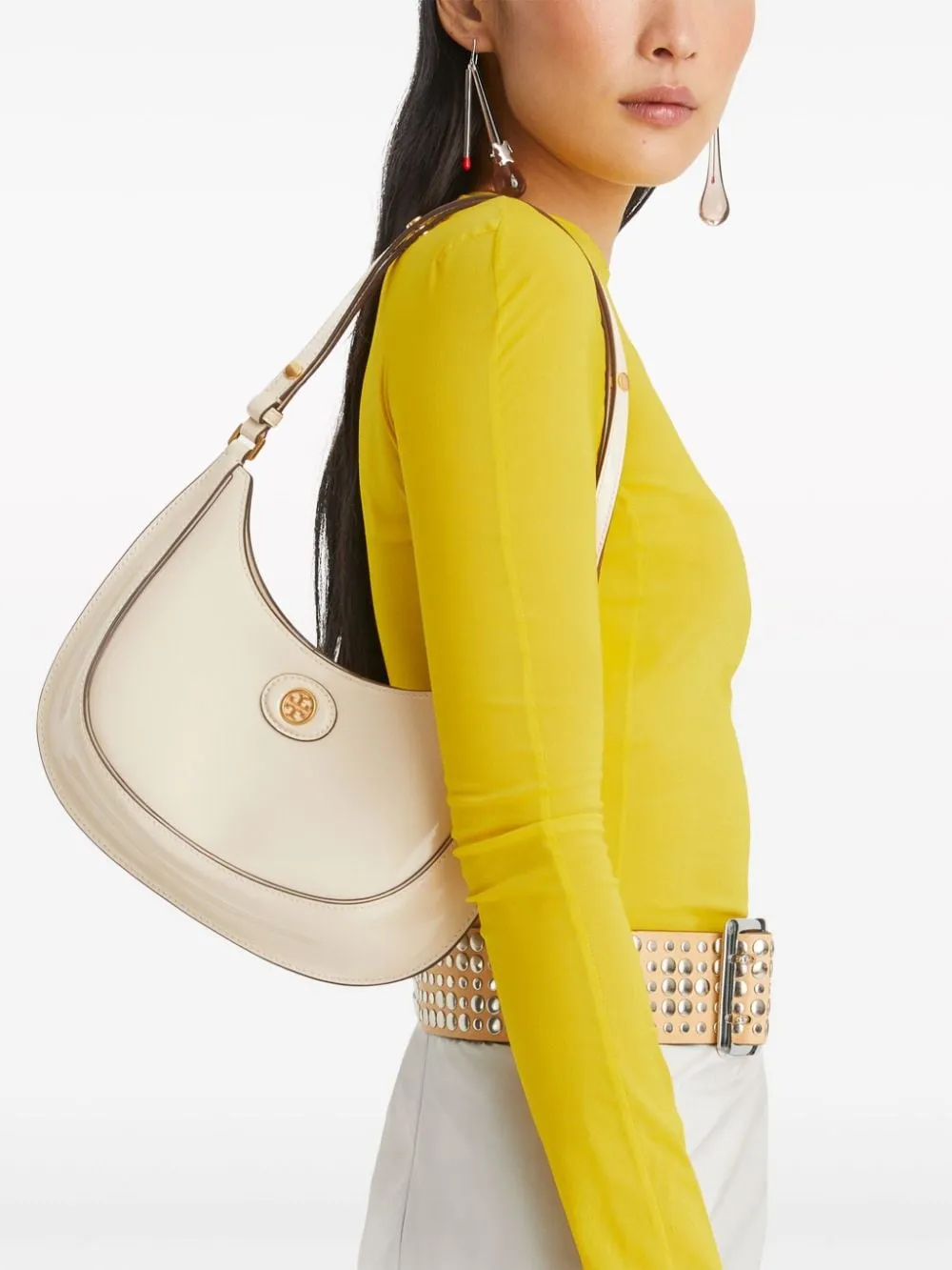 Borsa a spalla Robinson in beige Tory Burch - donna