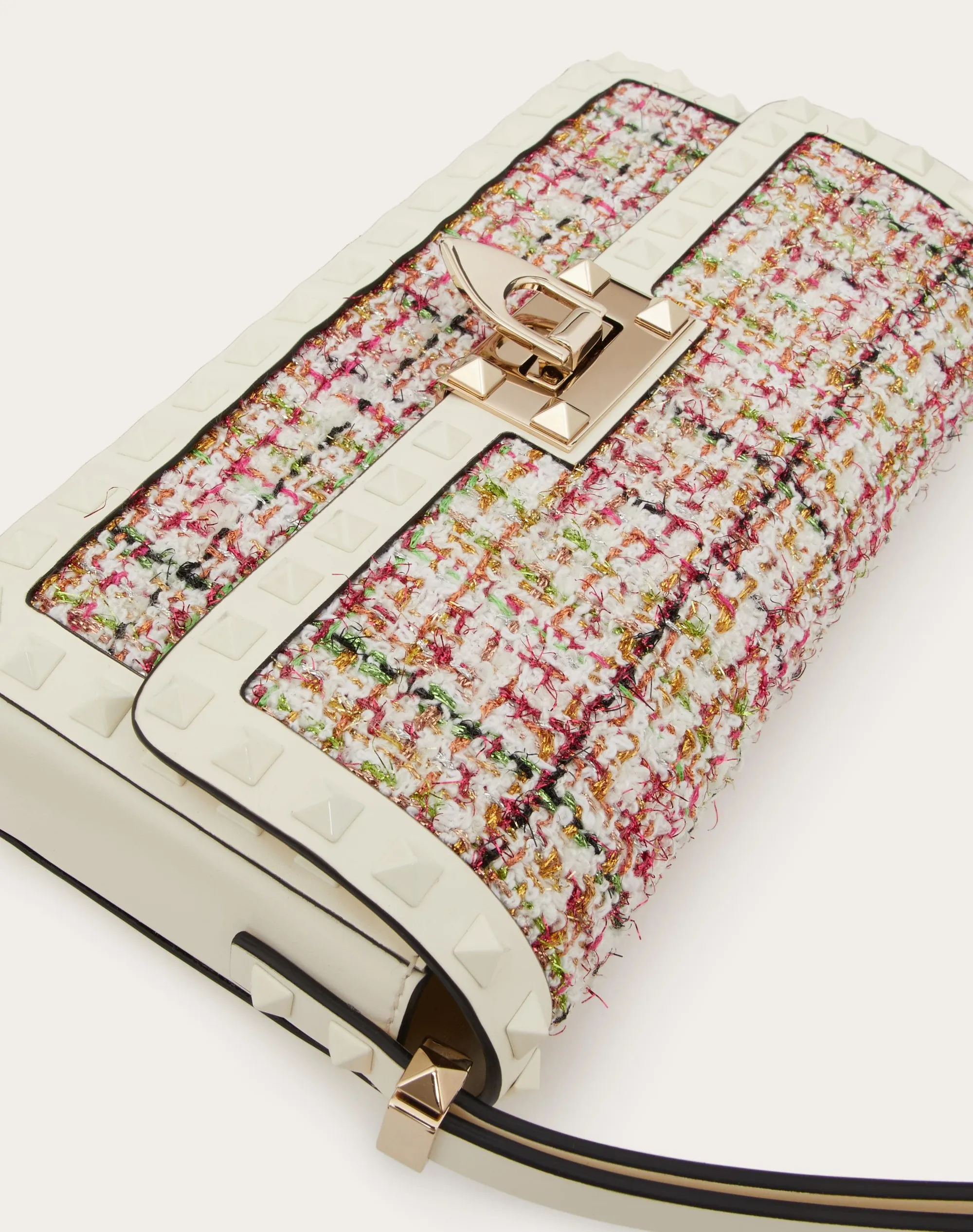 BORSA A SPALLA ROCKSTUD23 E/W IN TWEED