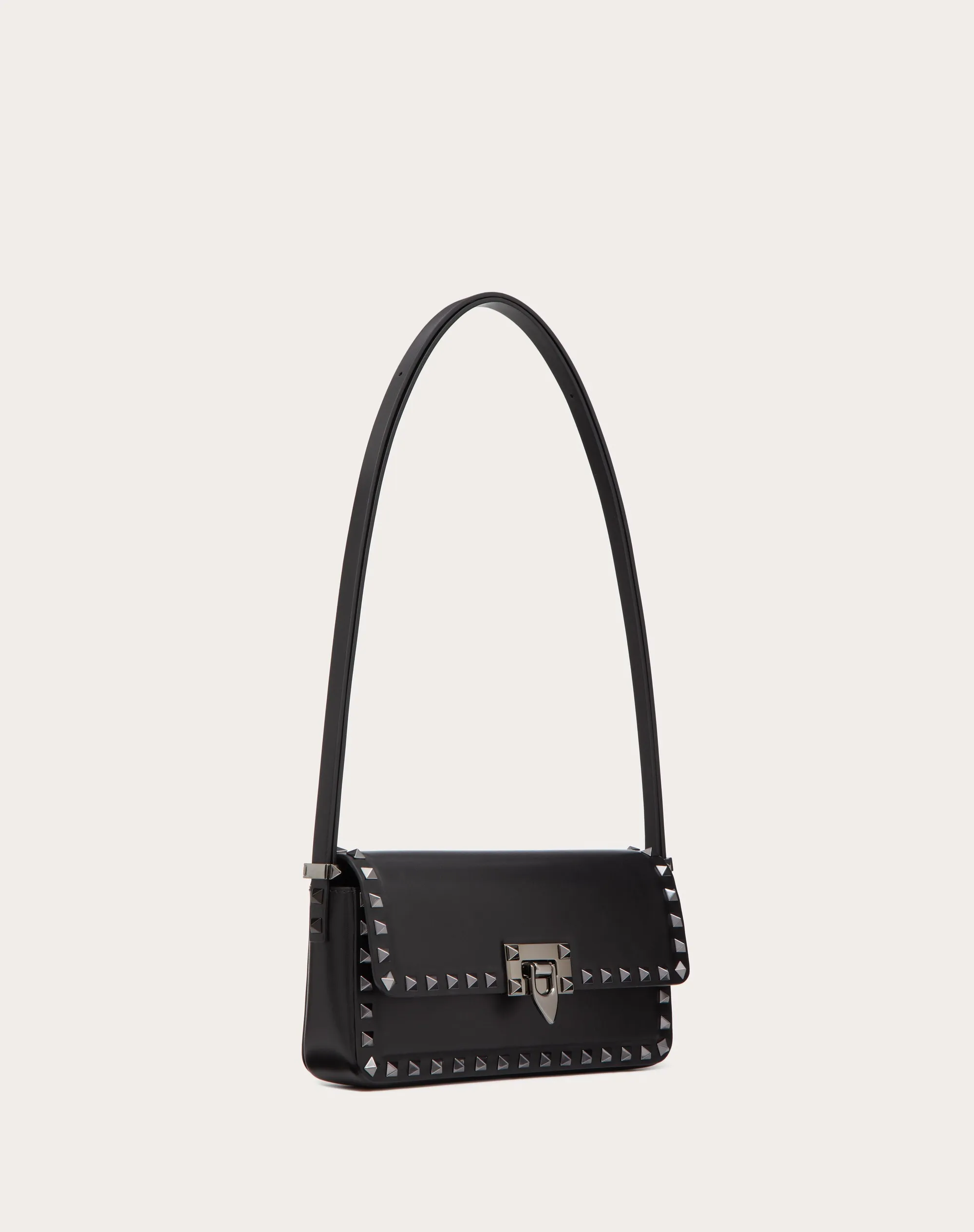 BORSA A SPALLA ROCKSTUD23 E/W IN VITELLO LISCIO