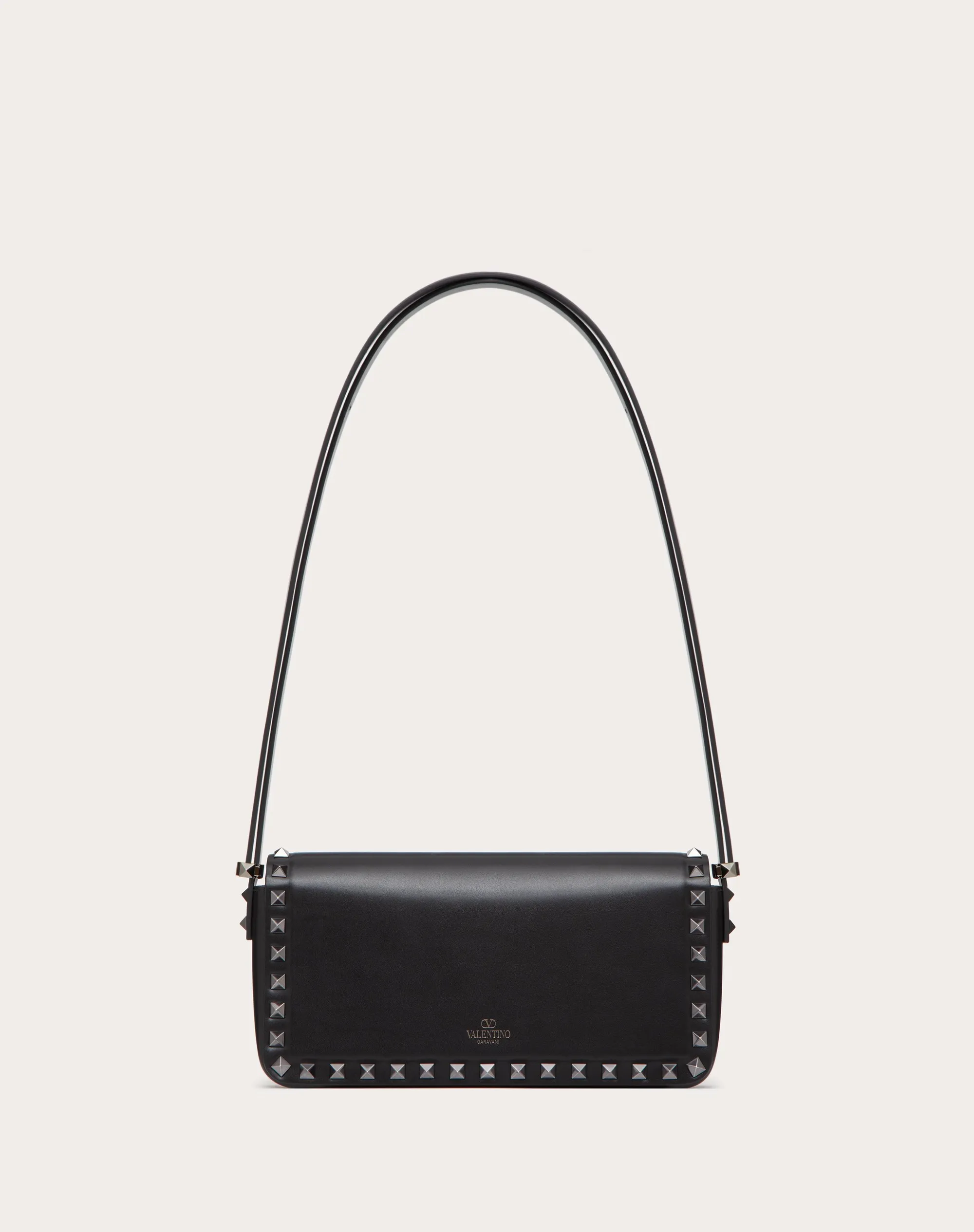 BORSA A SPALLA ROCKSTUD23 E/W IN VITELLO LISCIO