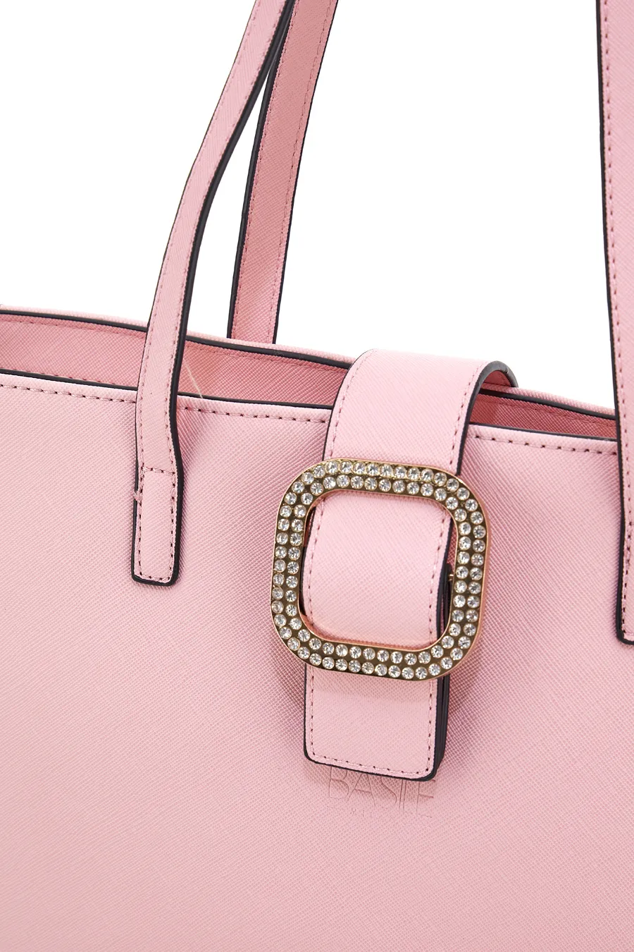 Borsa a Spalla Rosa con Fibbia Basile 12047