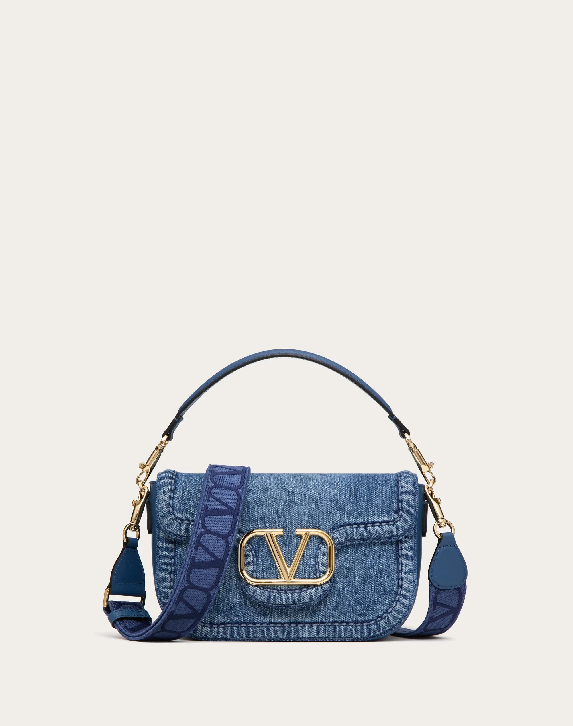 BORSA A SPALLA VALENTINO GARAVANI ALLTIME IN DENIM