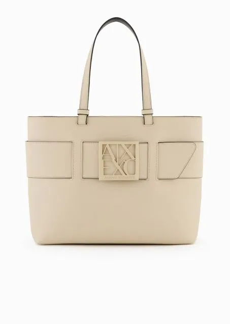 Borsa AX Armani Exchange 949138 0A874 Big Tote 11950 Beige