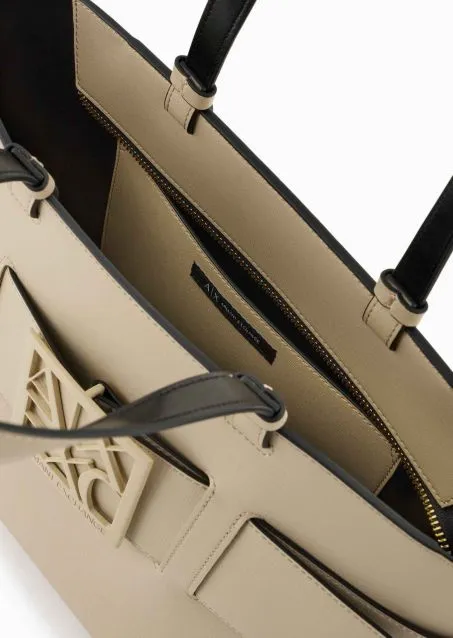 Borsa AX Armani Exchange 949138 0A874 Big Tote 11950 Beige