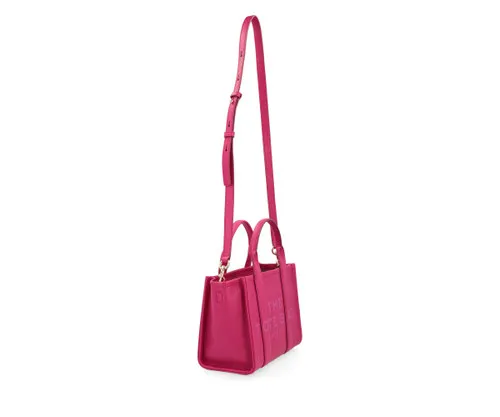Borsa Marc Jacobs The Leather Small Tote Bag in pelle fucsia