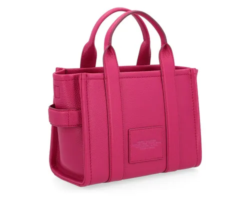 Borsa Marc Jacobs The Leather Small Tote Bag in pelle fucsia