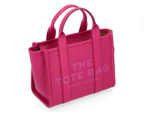 Borsa Marc Jacobs The Leather Small Tote Bag in pelle fucsia