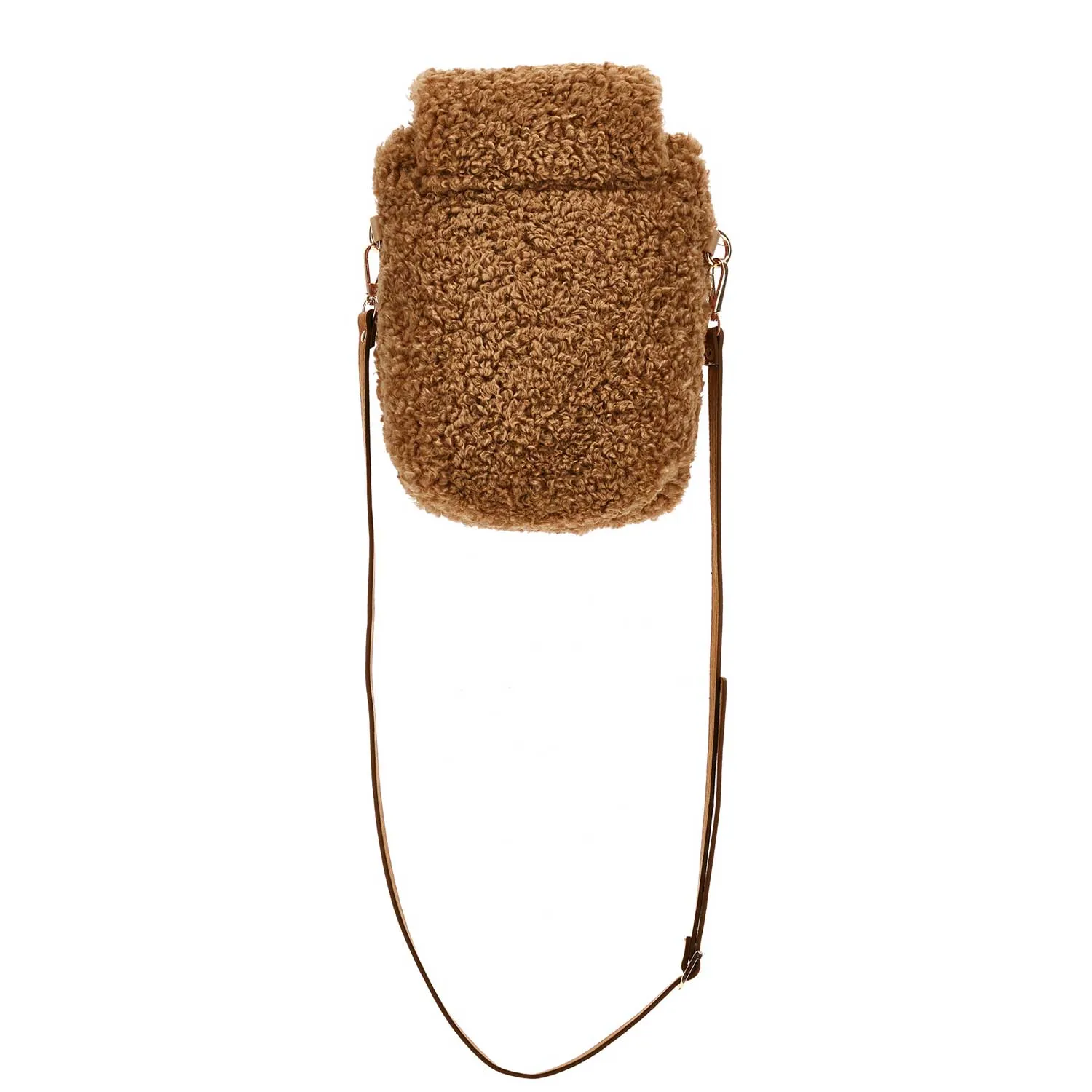 Borsetta Peluche Monnalisa Beige Con Tracolla