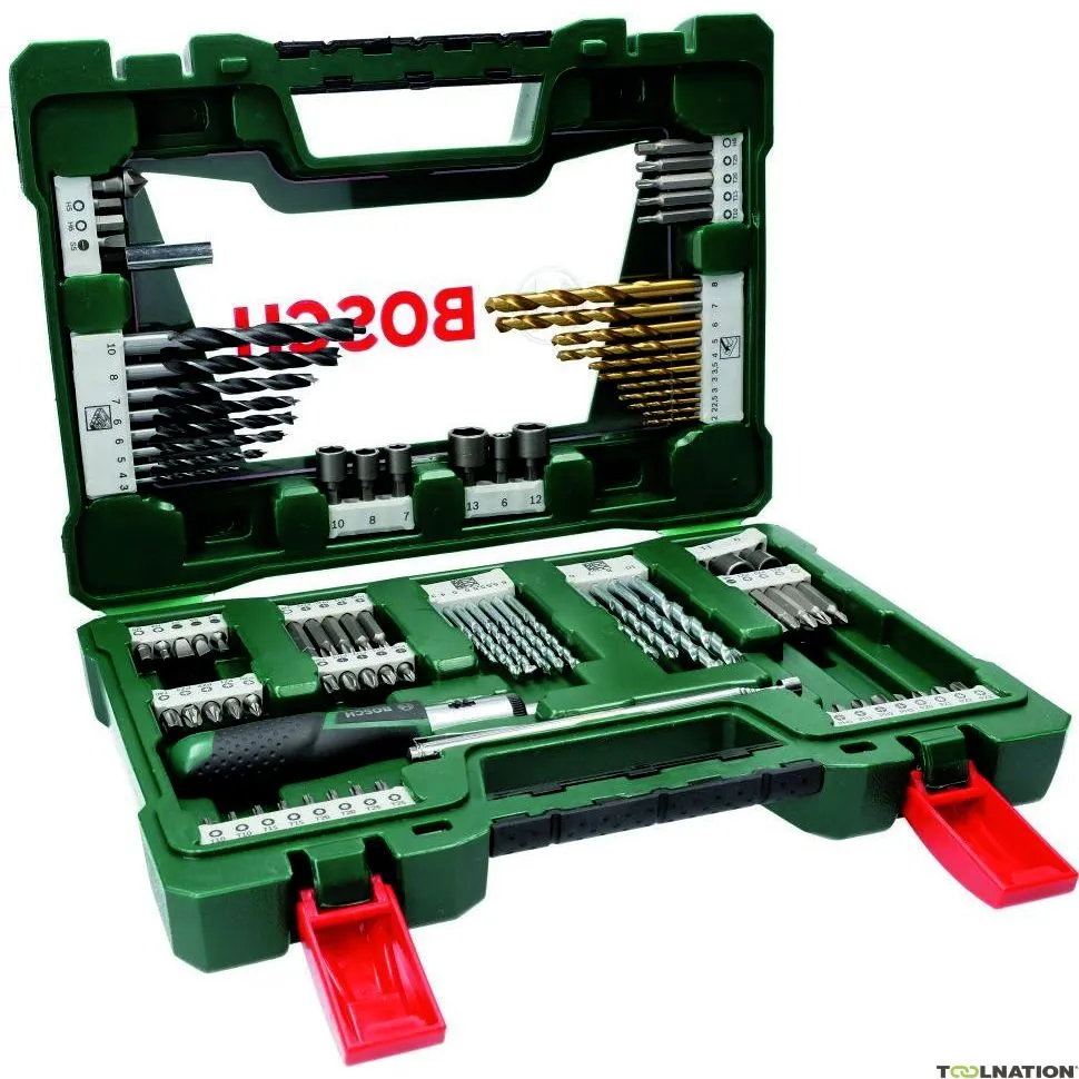 Bosch Professional Accessori 2607017195 KIT DI PUNTE E VITI DA 91 PEZZI DELLA LINEA V
