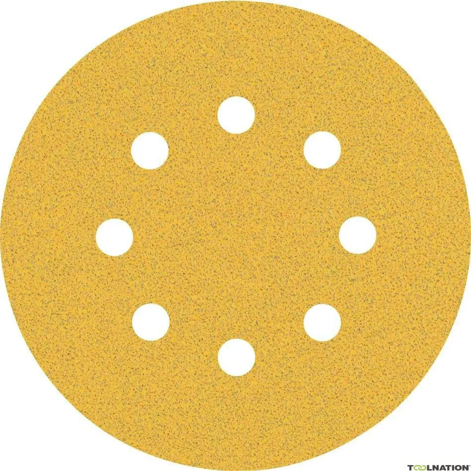 Bosch Professional Accessori 2608900910 Expert C470 Carta abrasiva a 8 fori per levigatrice eccentrica 125 mm, K80 50 pezzi