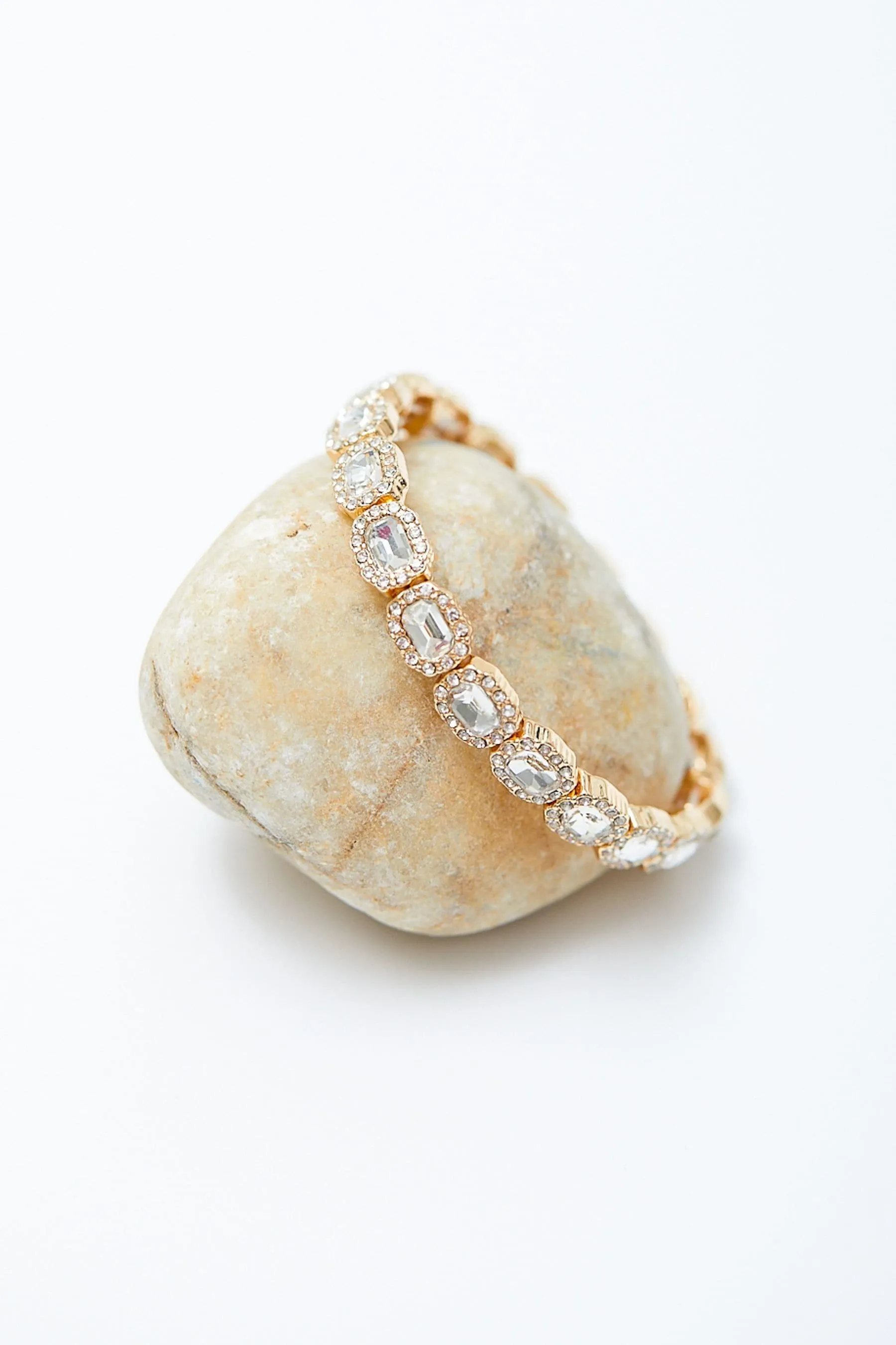 Bracciale elasticizzato Jon Richard con cristalli