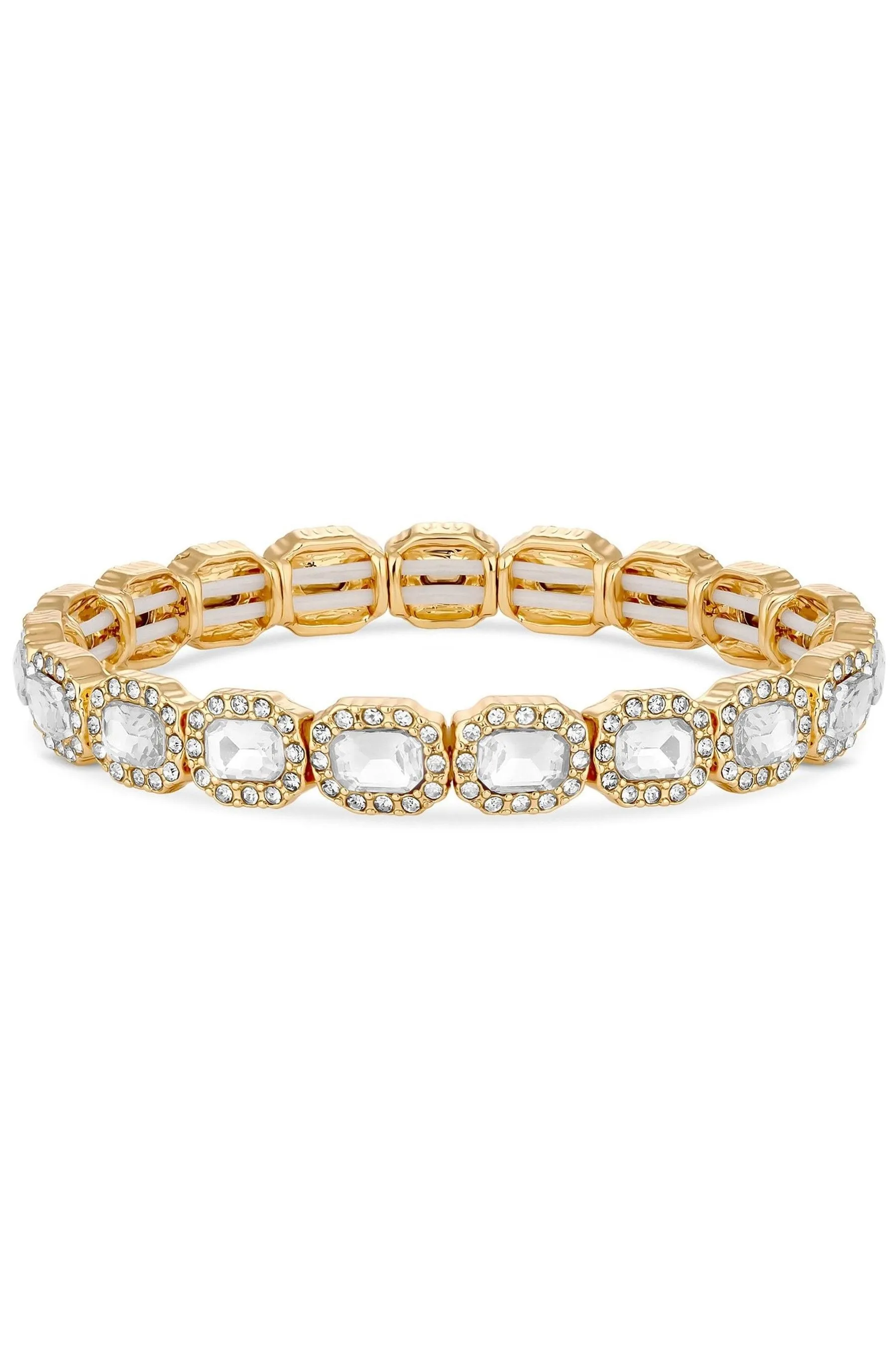 Bracciale elasticizzato Jon Richard con cristalli