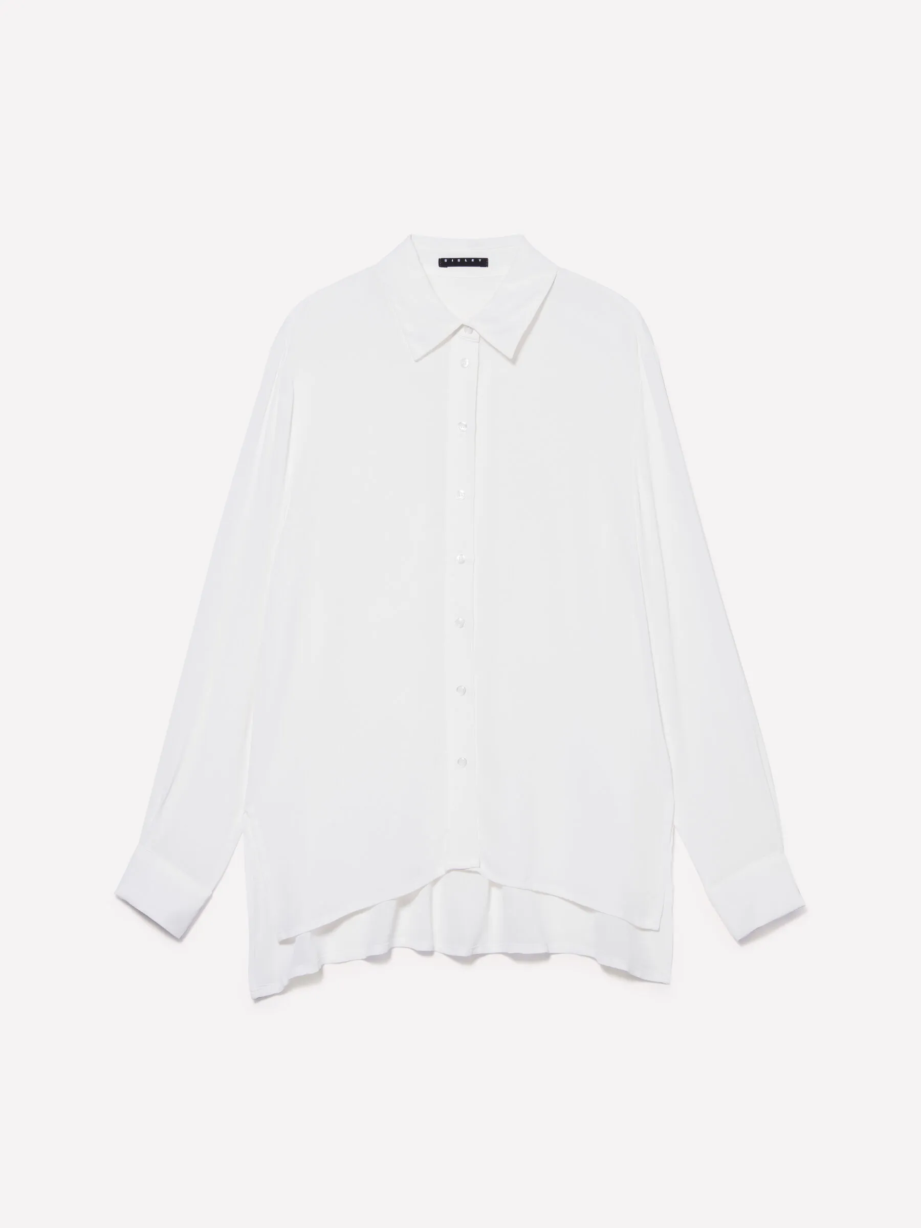 Camicia bianca 100% viscosa over fit
